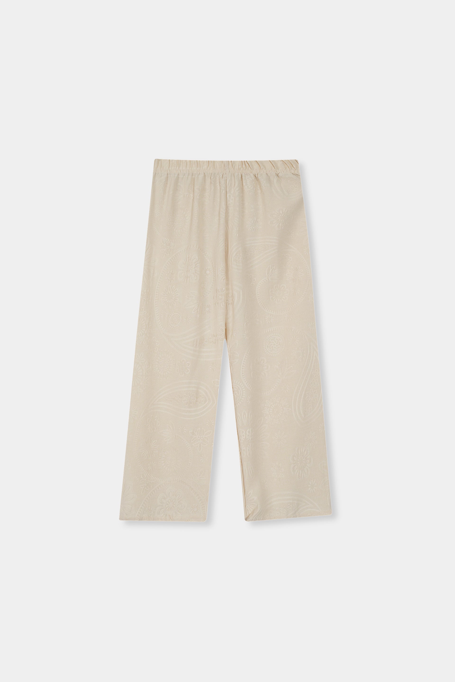 Girls Imported Polyester Skin Wide Leg Trouser