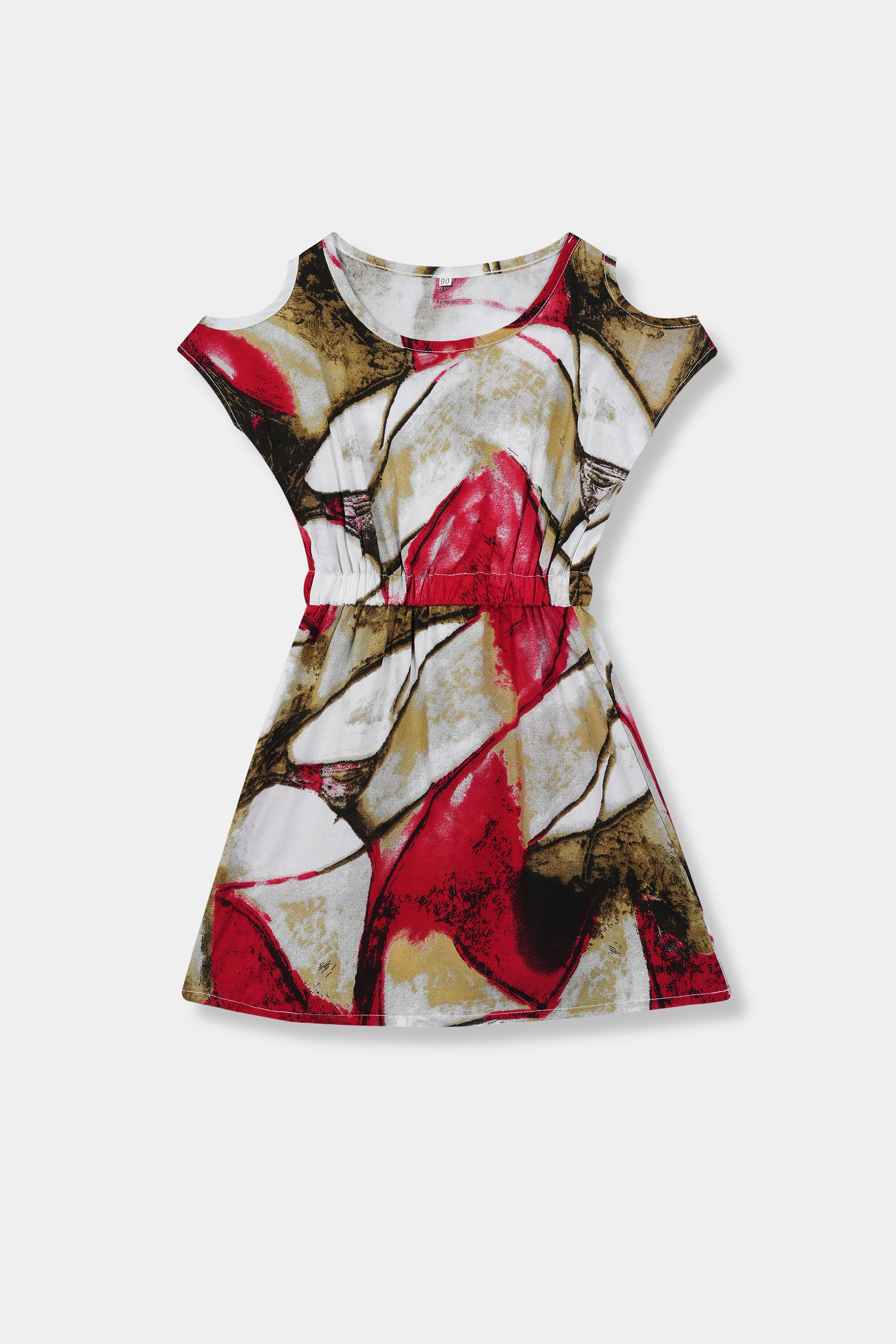 Girls100% imported All Over Printed Soft Cotton Multi Color Frock