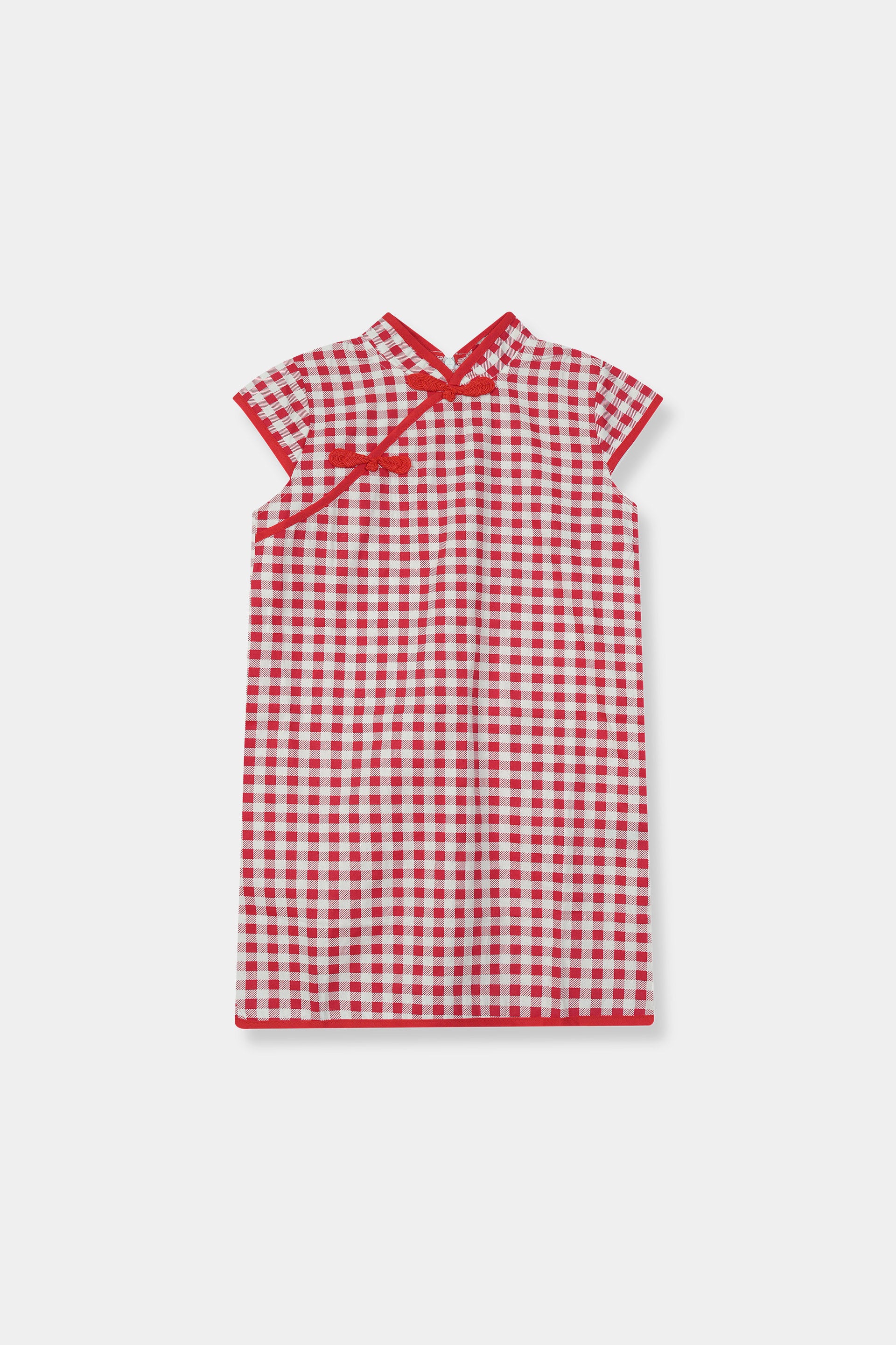 Girls 100% Imported Soft Cotton Red And White Check Top