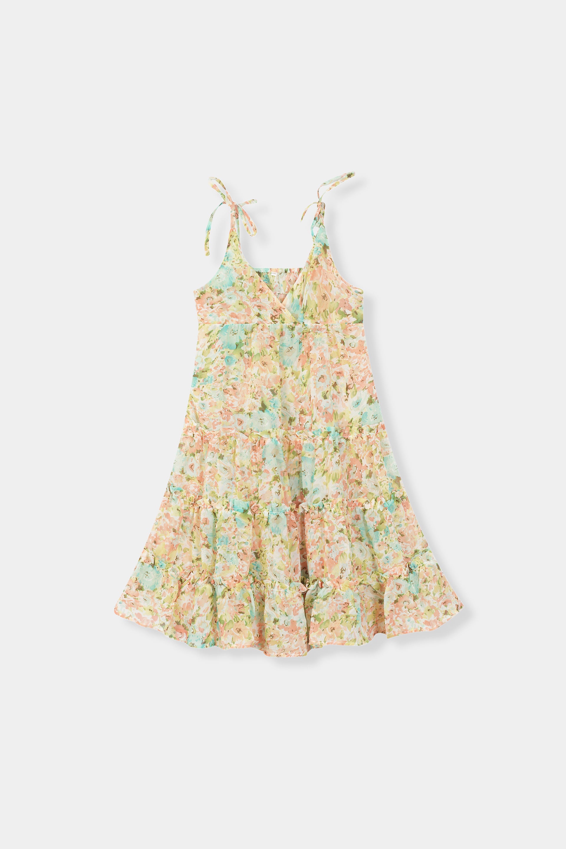 Girls 100% Imported Soft Cotton All Over Flower Printed Frock