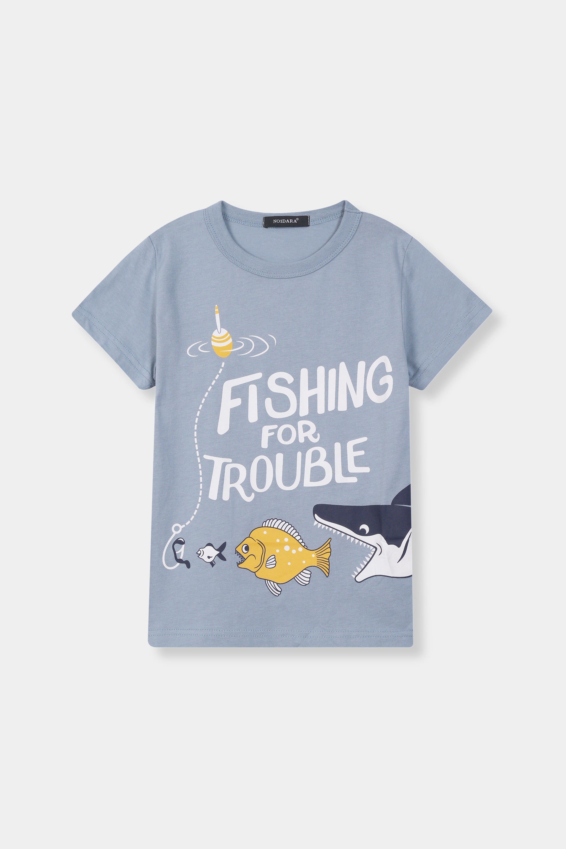 Boys 100% Imported Soft Cotton Grey Graphics Printed T-Shirt
