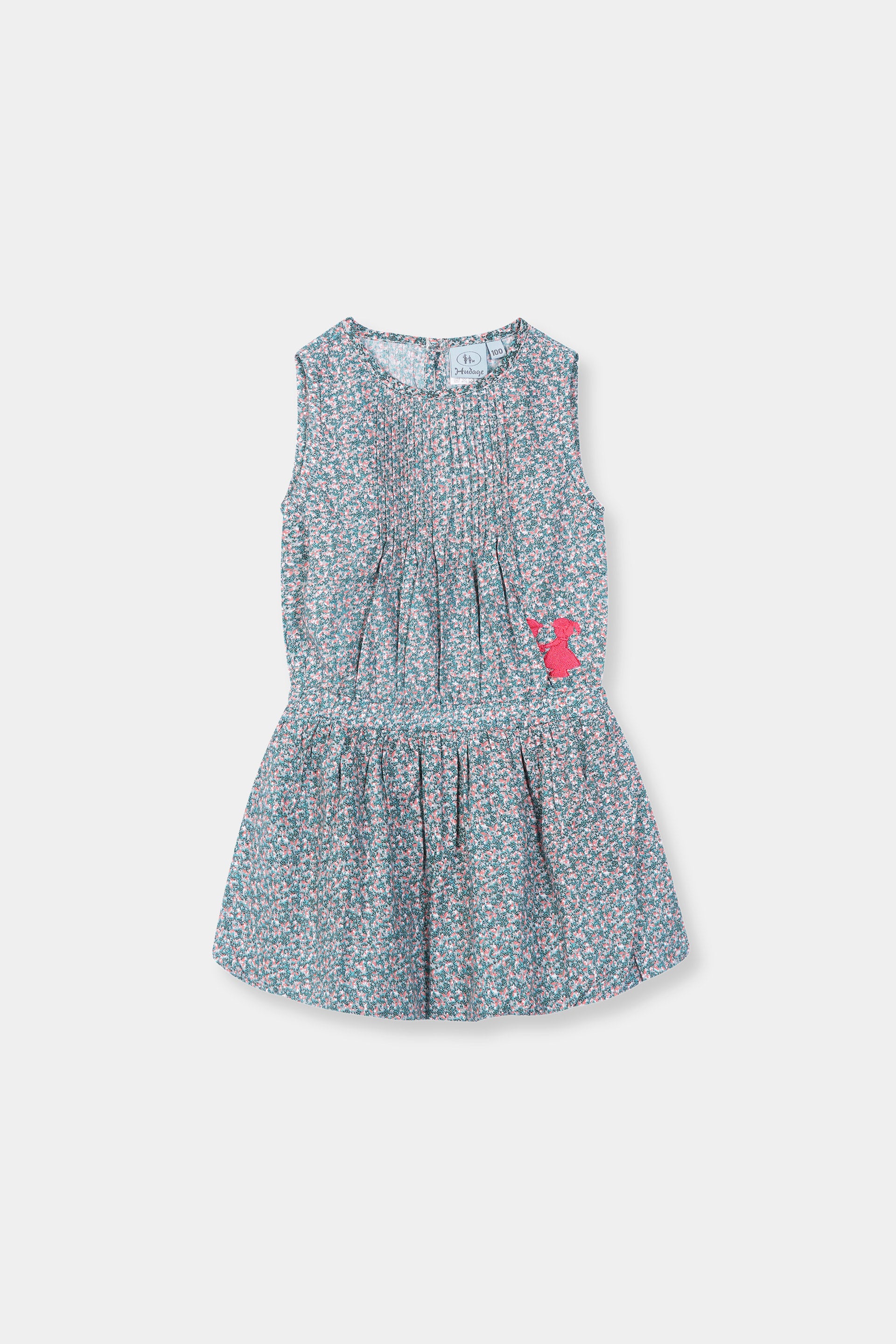 Girls 100% Imported Soft Cotton All Over Flower Printed Frock