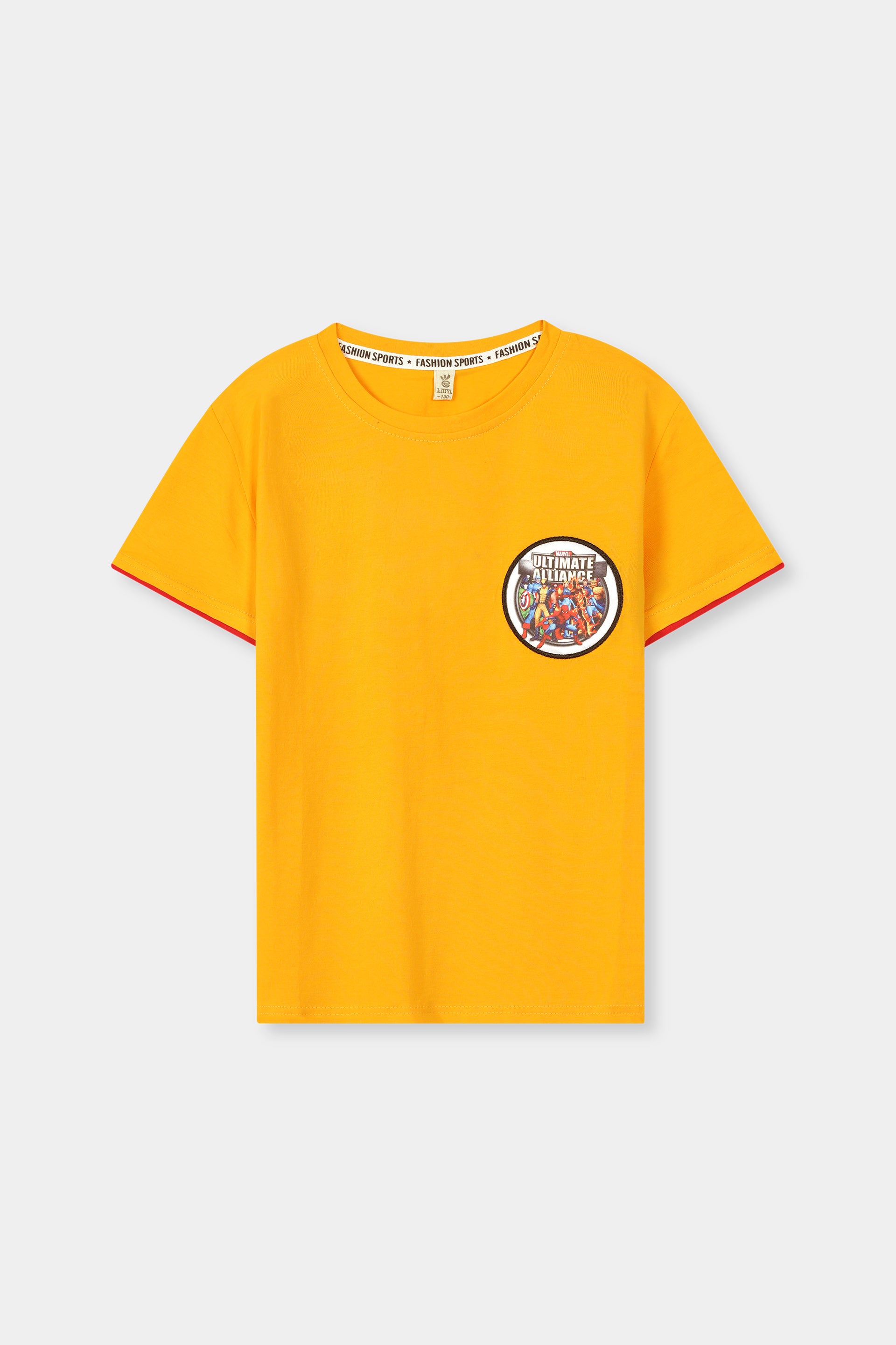Boys 100% Imported Soft Cotton Yellow T-Shirt