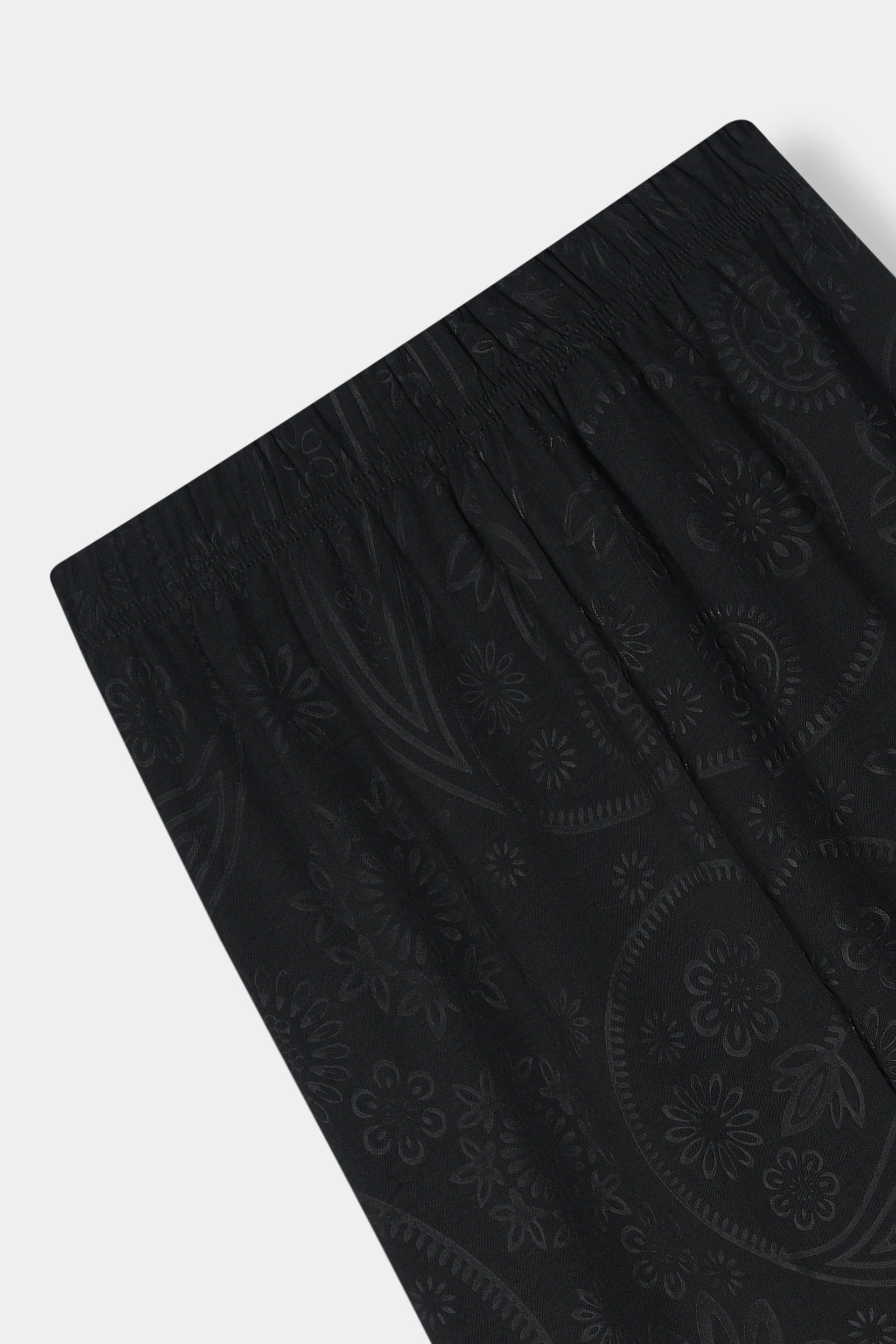 Girls Imported Polyester Black Wide Leg Trouser