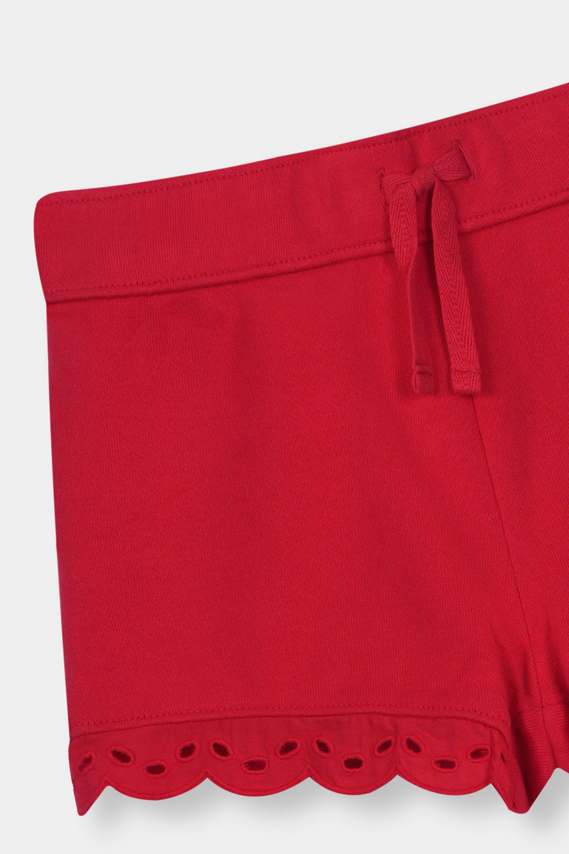 Kids 100% Imported Soft Cotton Red Shorts
