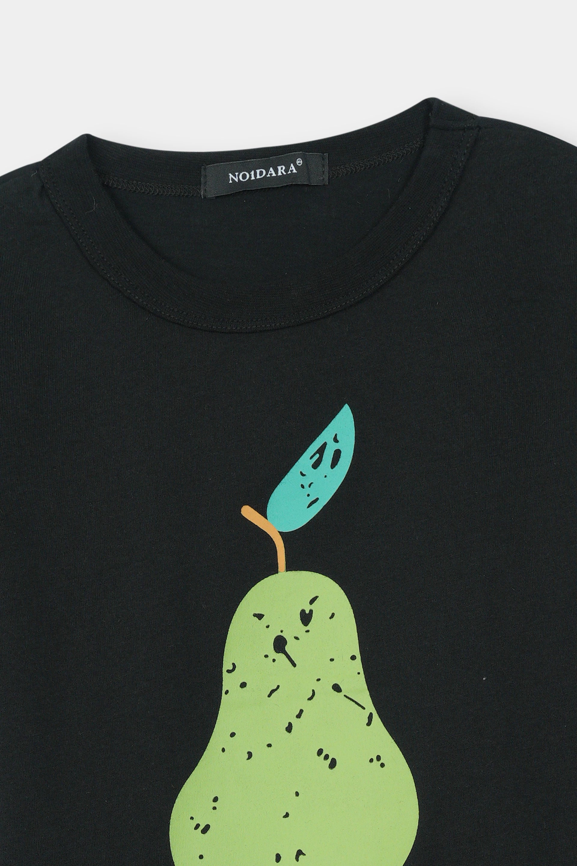 Boys 100% Imported Soft Cotton Black Printed T-Shirt