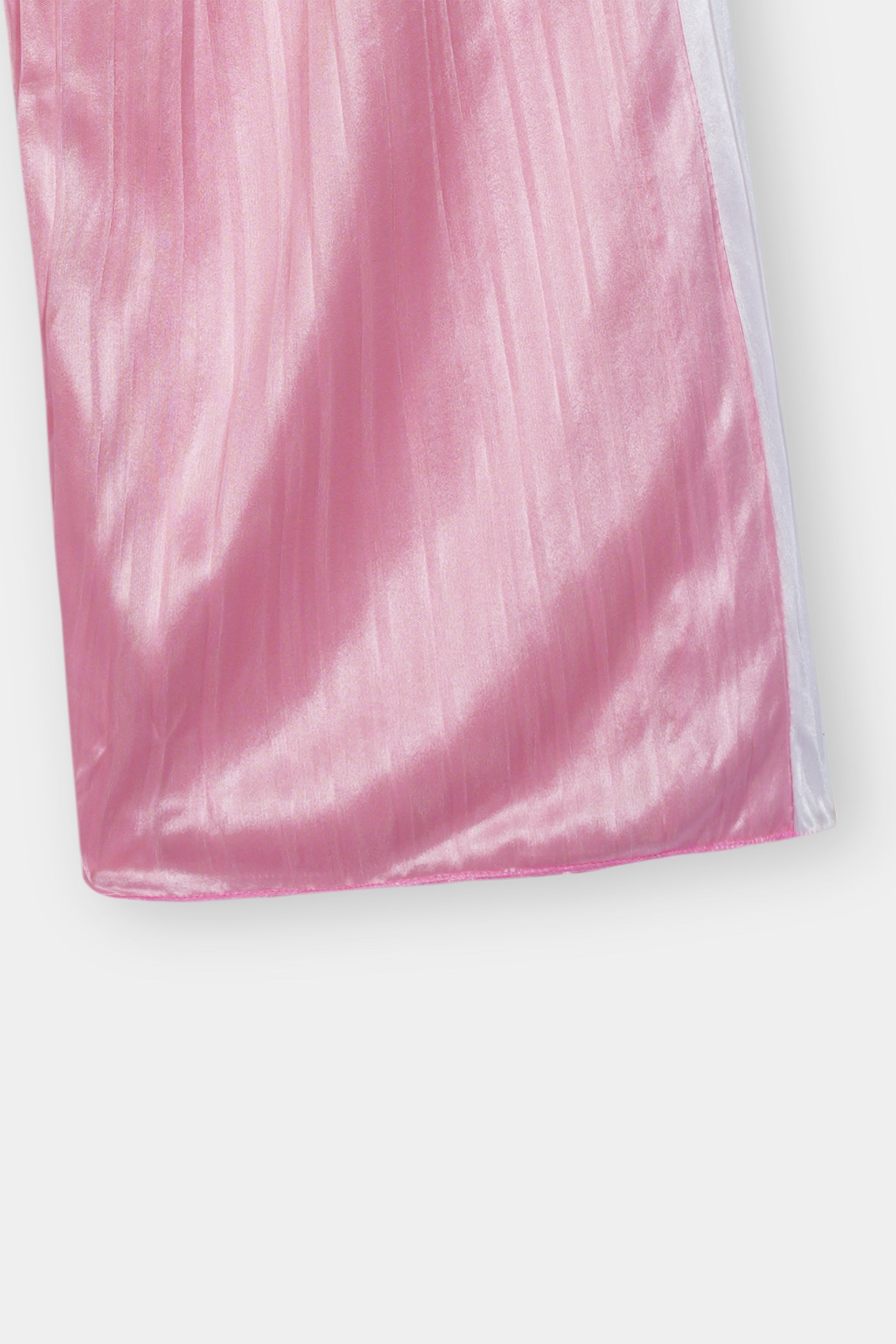 Girls Imported Linen Cotton Pink And White Stripe Trouser(size 3 years to 12 years)