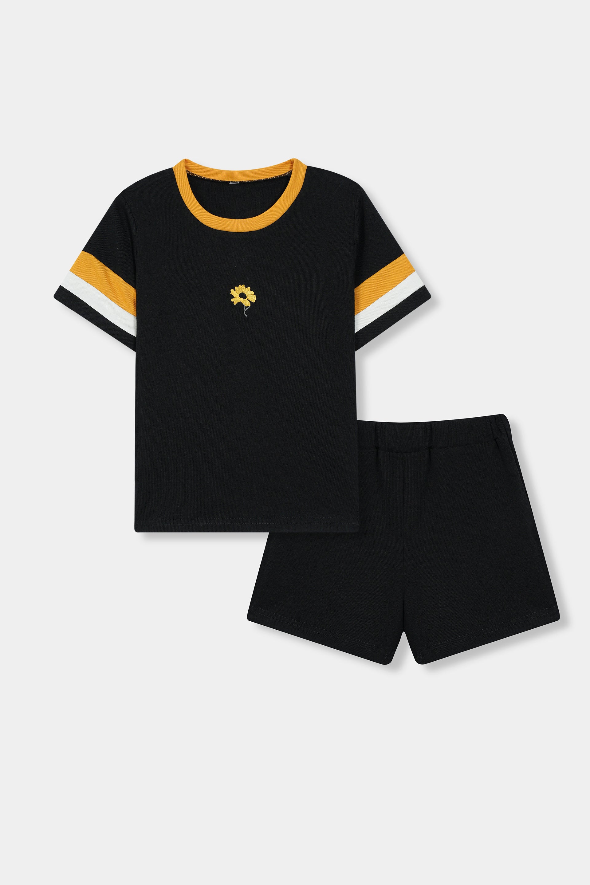 Kids Imported Cotton Cut & Sew Black Suit