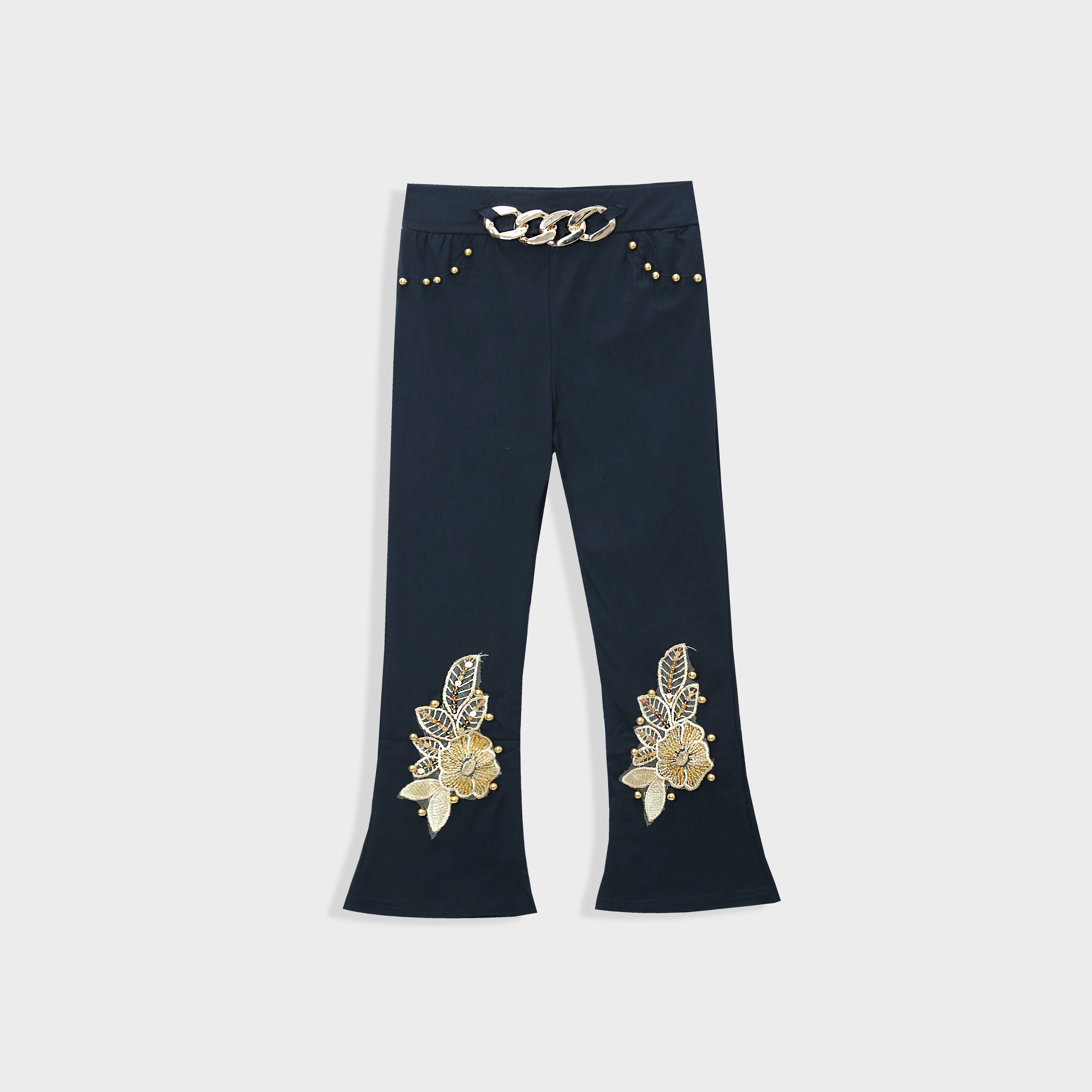Imported Navy Blue Pant Tights For Girls - t