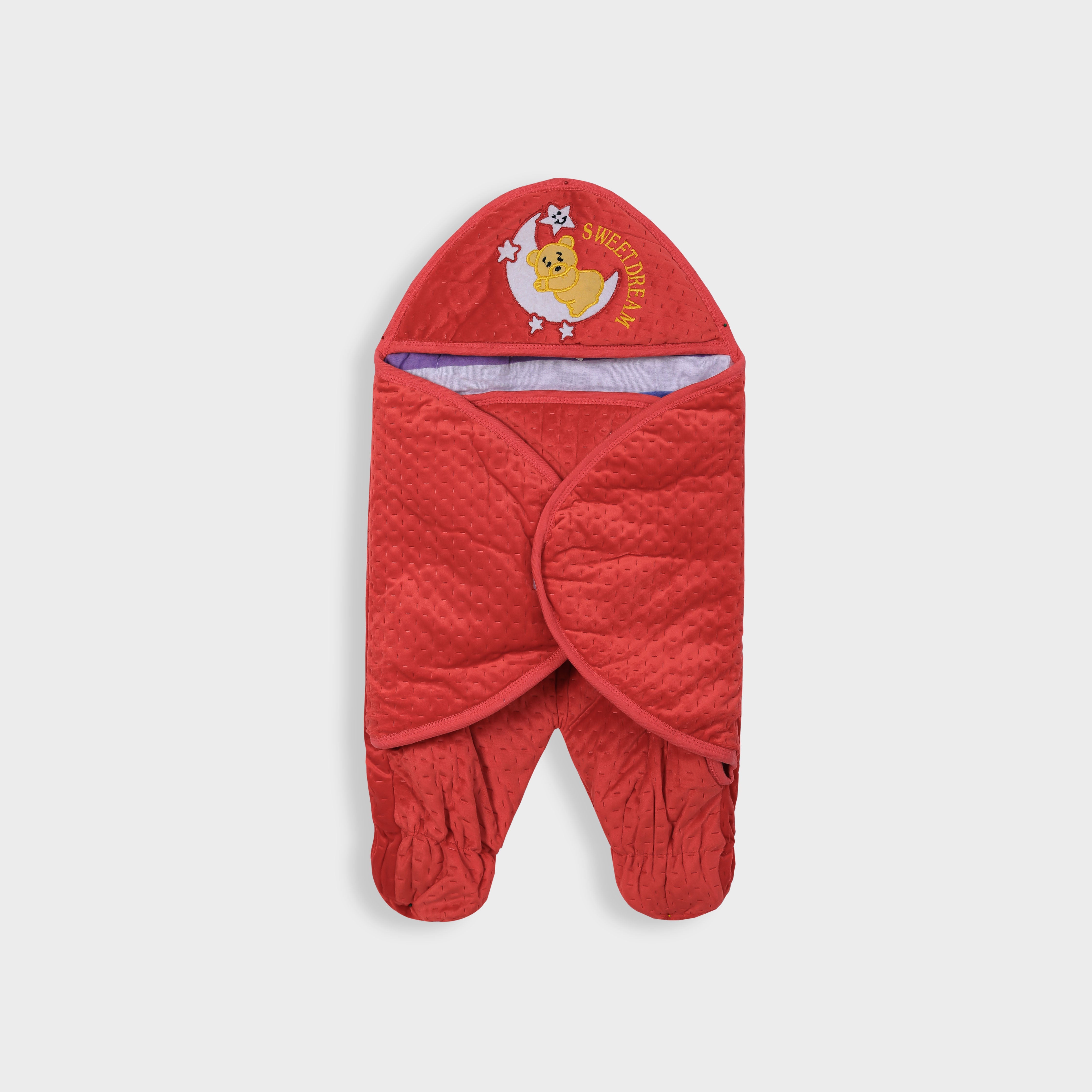 Imported Hooded Soft Blanket Cum Wrapper For Newborn Babies (0-12 Months)
