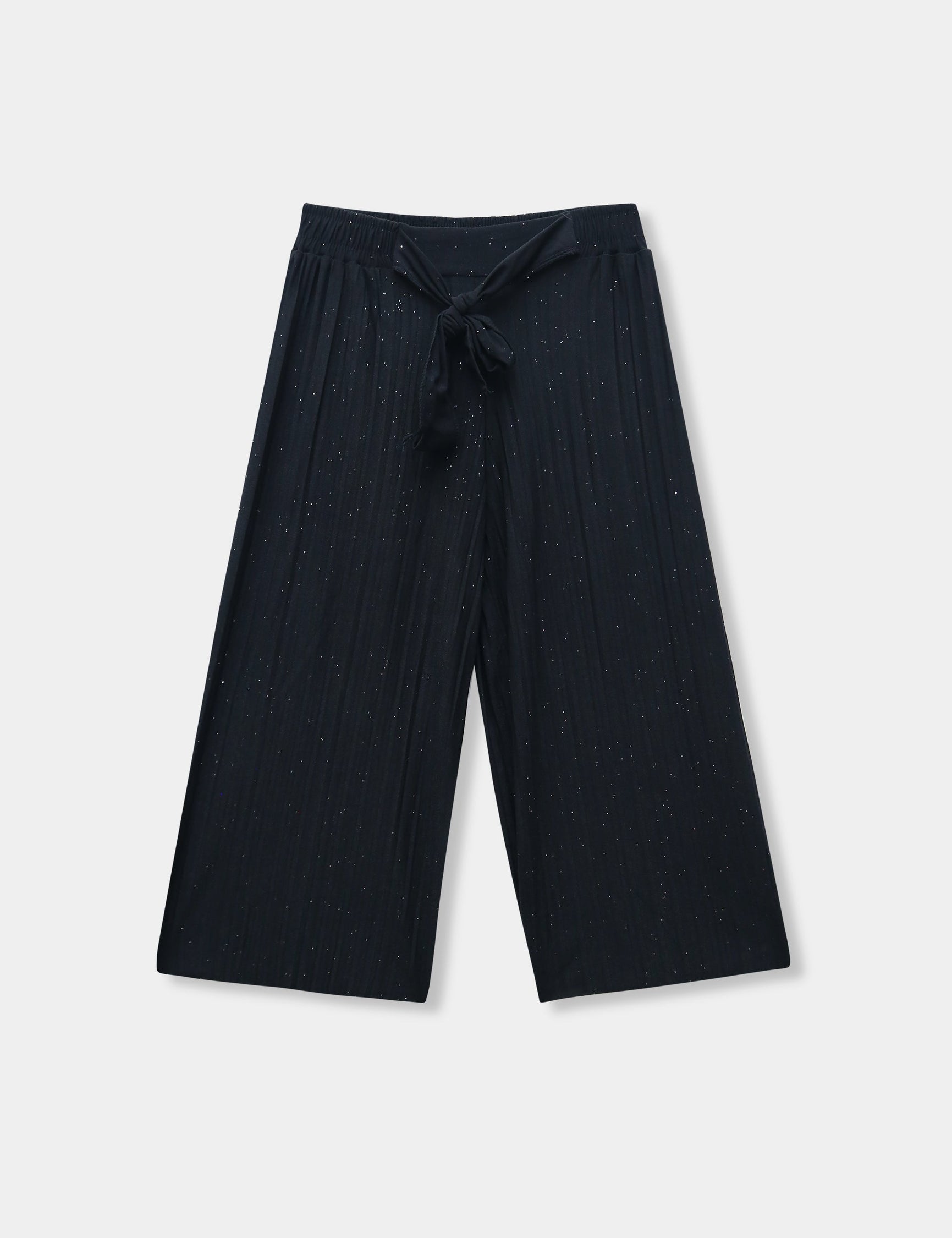 Girls Imported Linen Cotton Black Bell Bottom Plazo Trouser{size 3 years to 12 years}