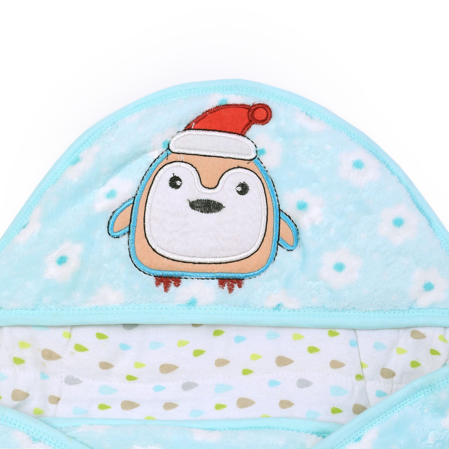 Imported Hooded Soft Blanket Cum Wrapper For Newborn Babies (0-12 Months)