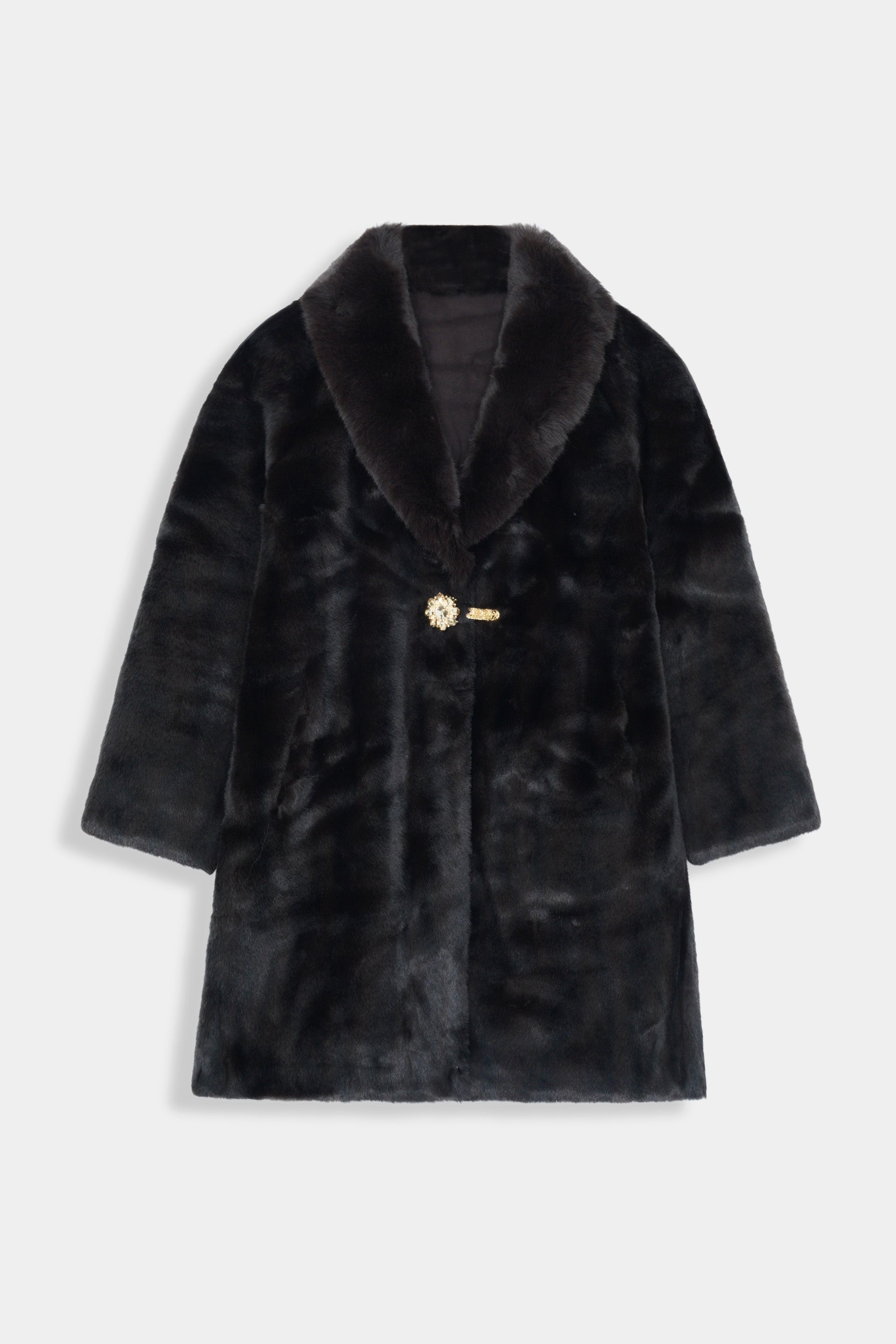 Women Imported Russian Fluffy Long Coat