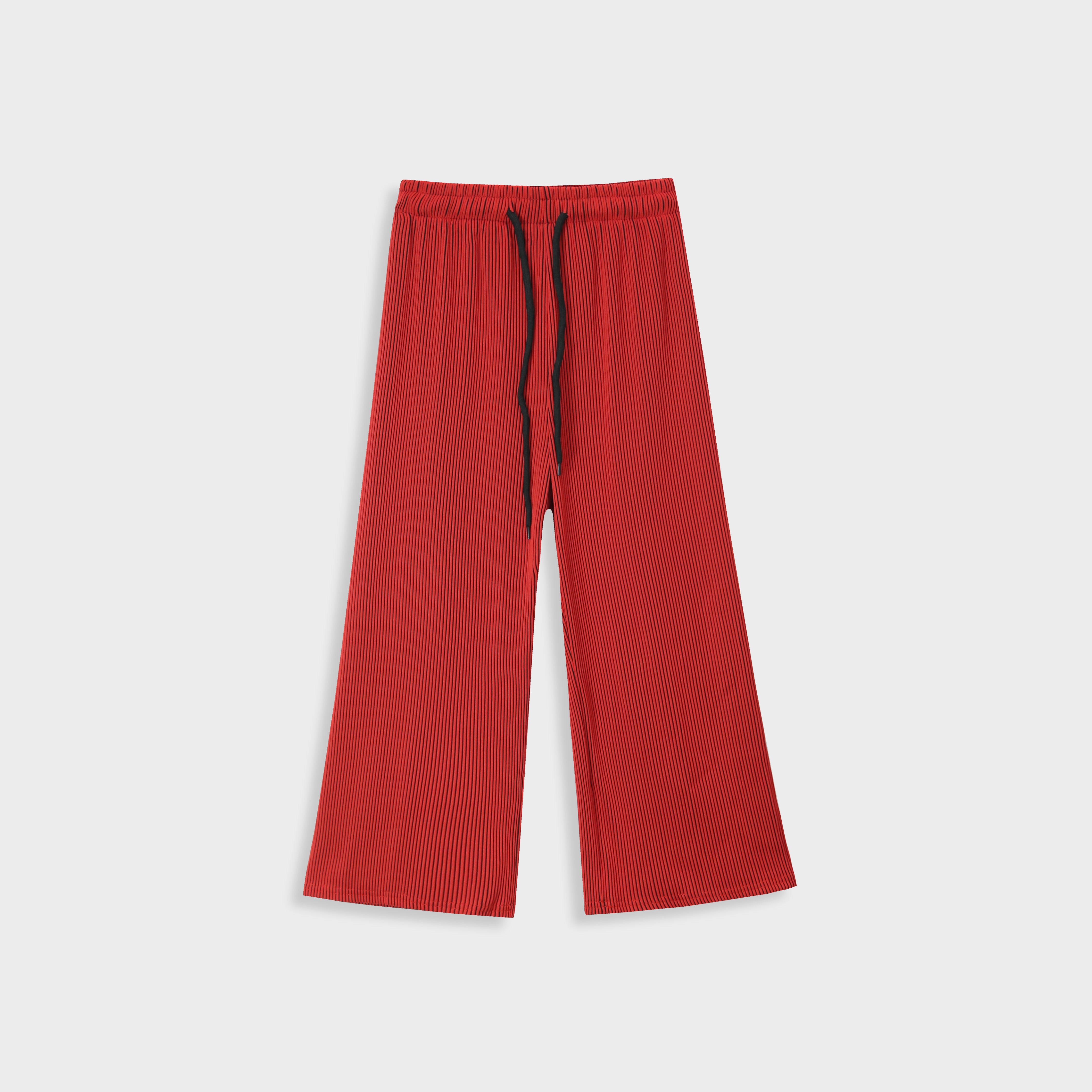 Imported Chifon Red Bell Bottom Plazo Trouser For Girls