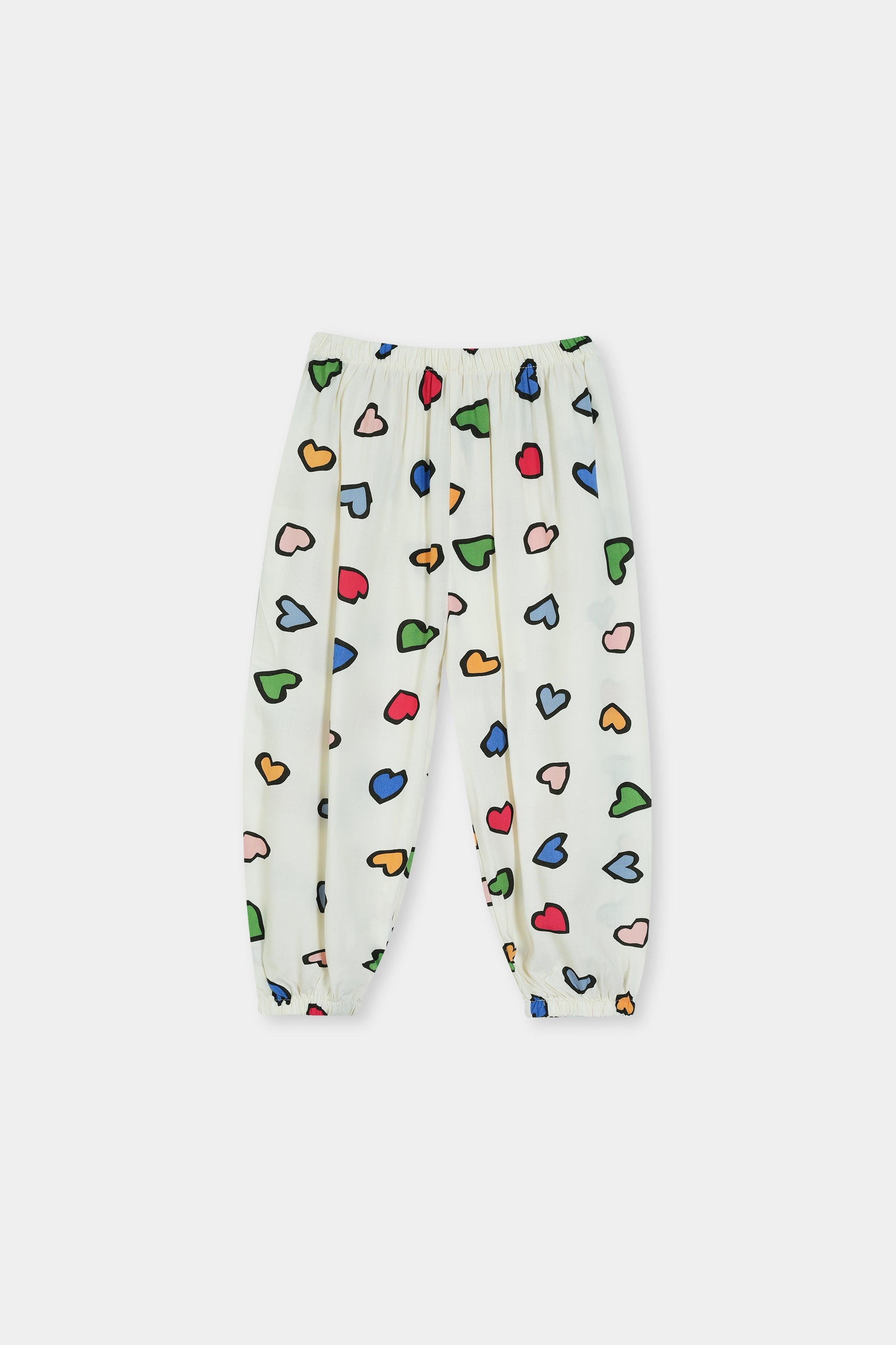 Girls 100% Imported Soft Cotton White Digital Printed Trouser