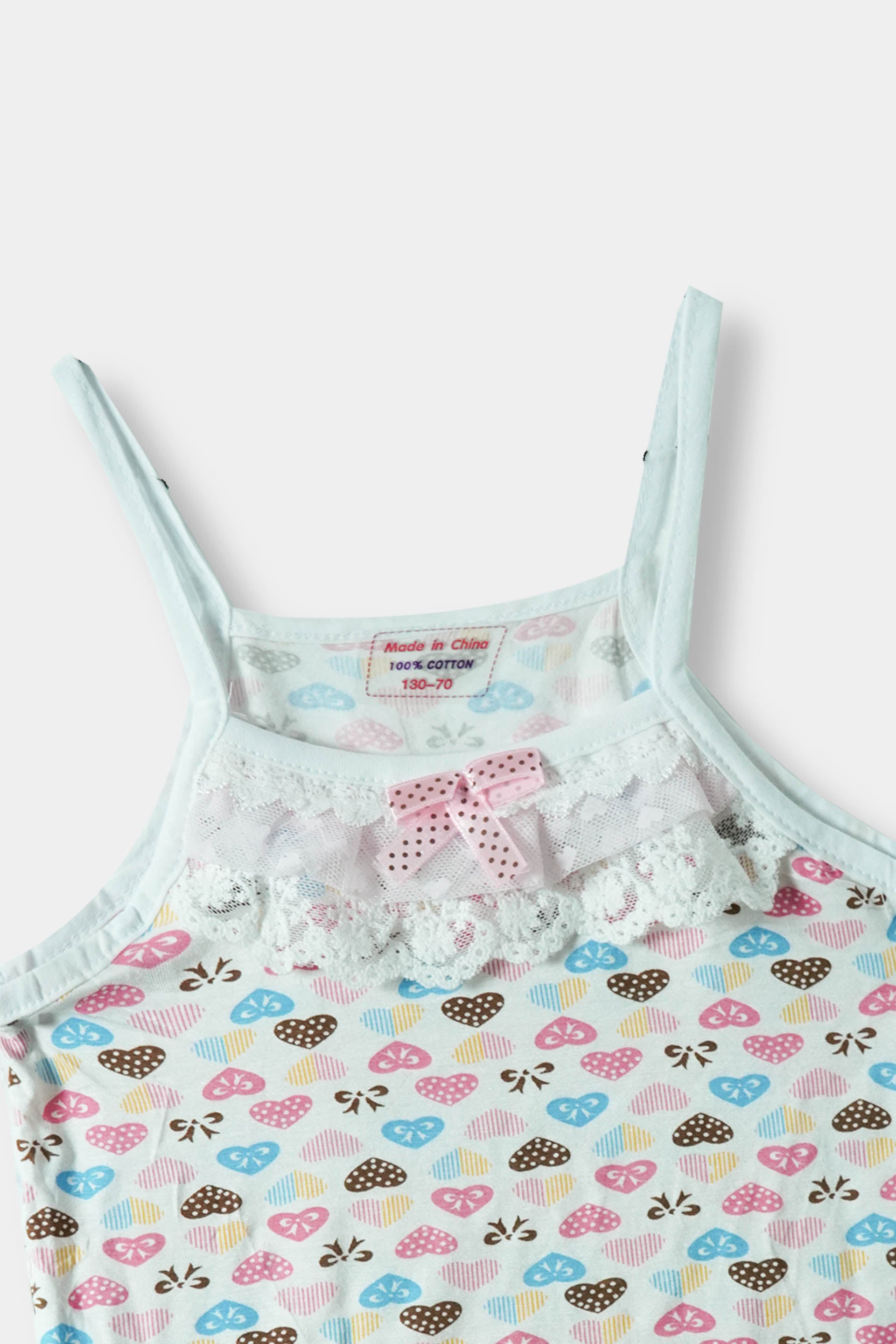 Girls Imported Soft Cotton All Over Printed Tank Top