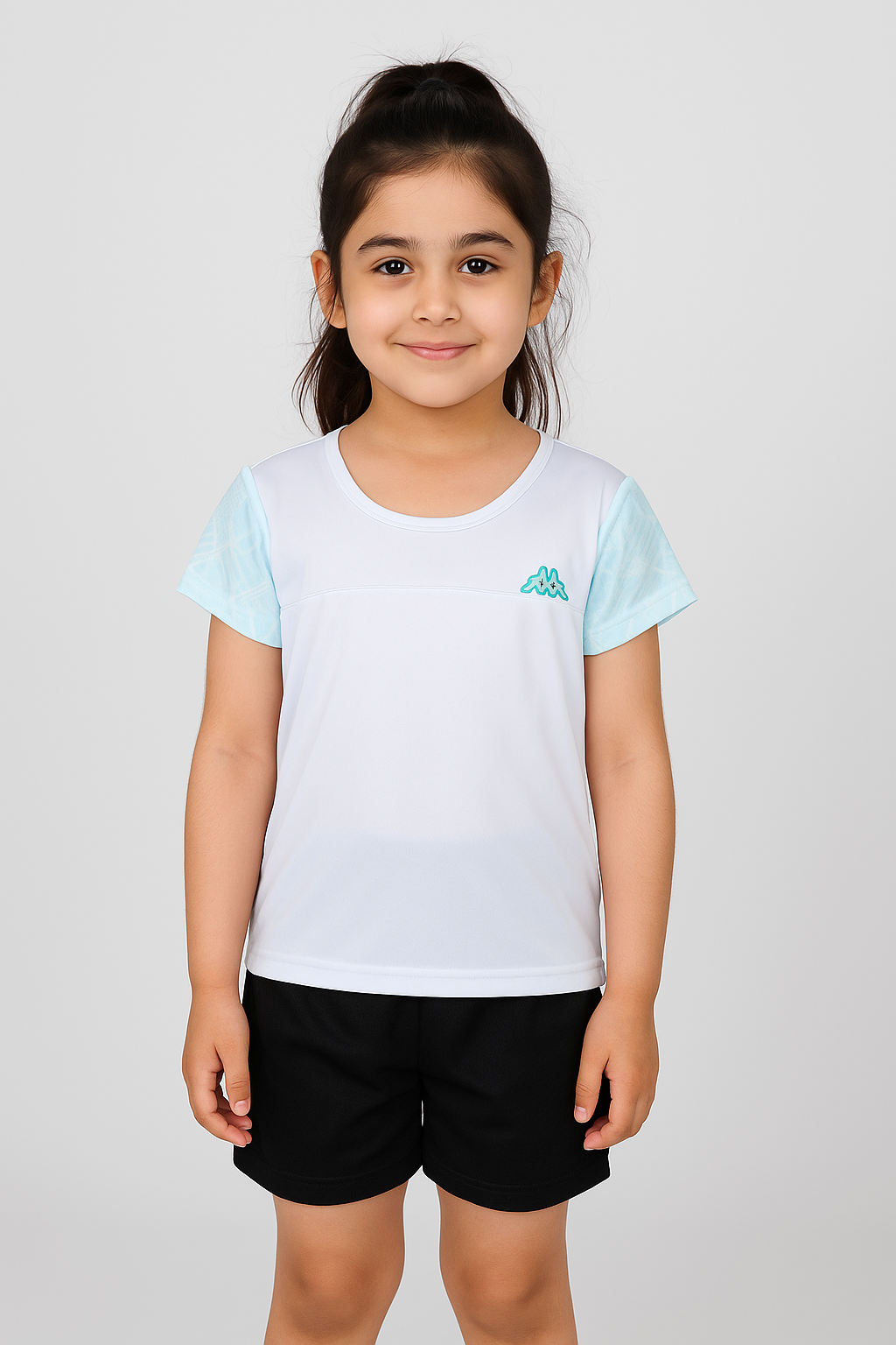 Girls Imported Short Sleeve Kappa Logo Print T-Shirt