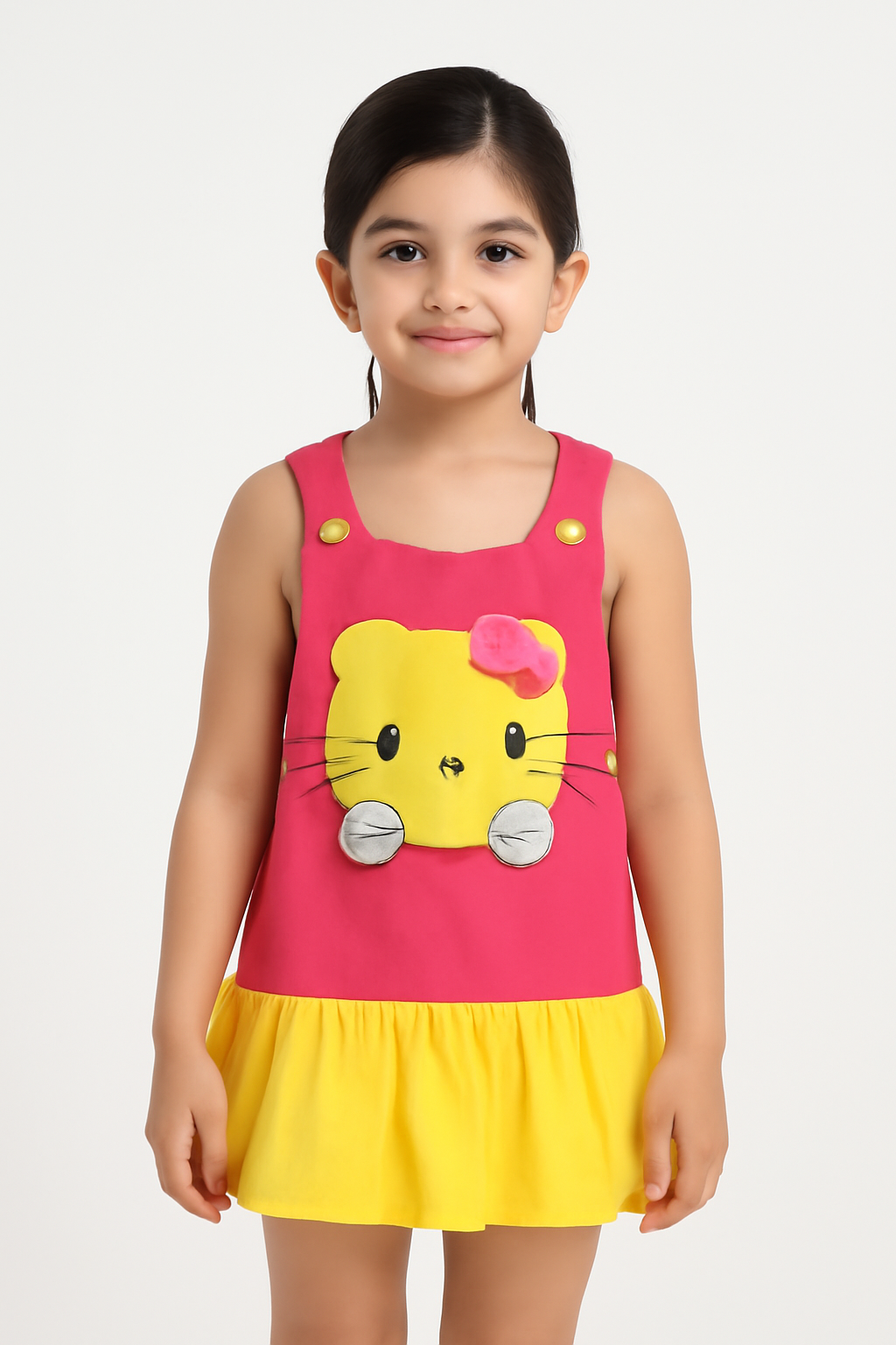 Girls100% imported Printed Soft Cotton Romper