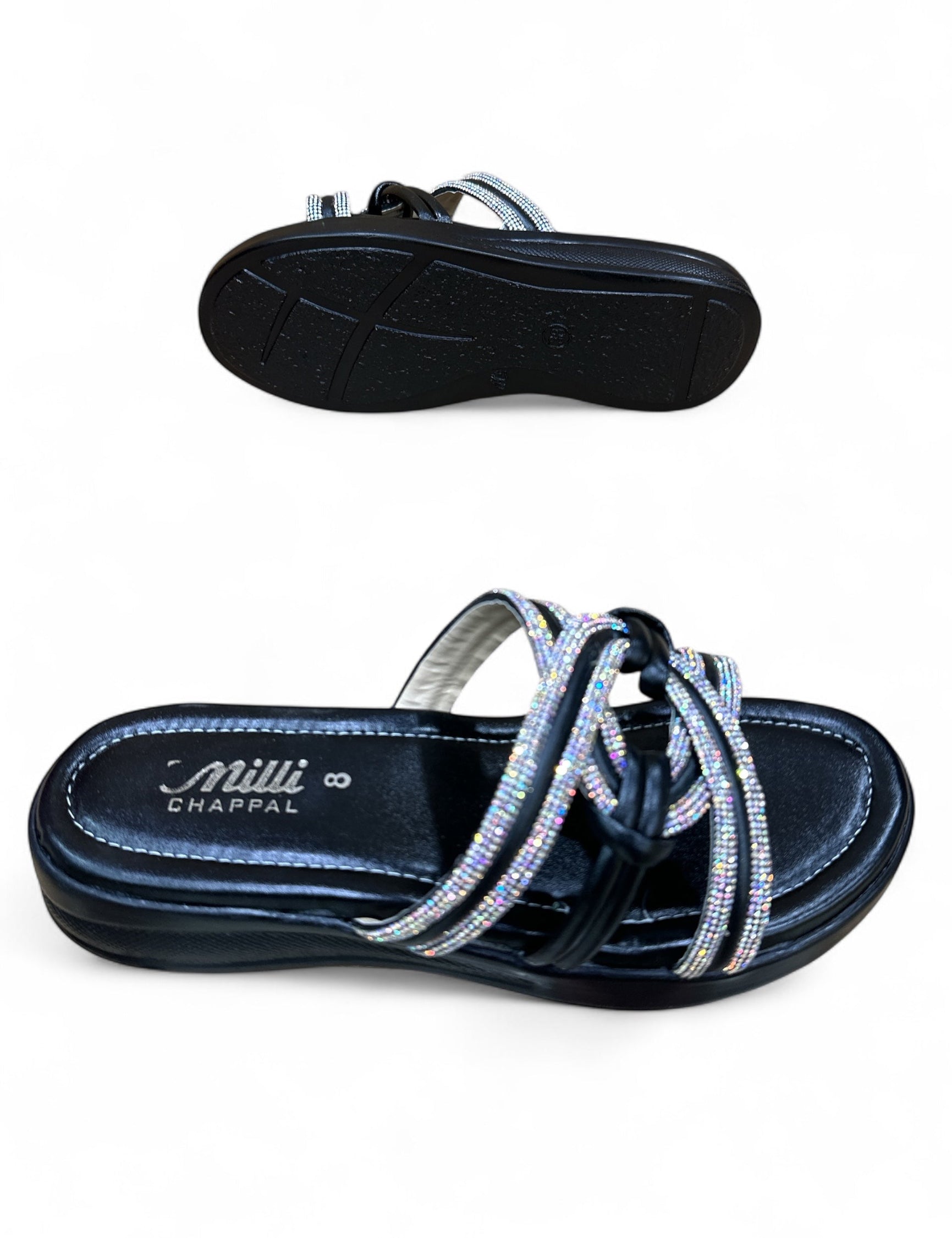 Ladies fancy reep pu sole