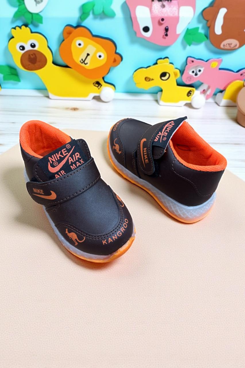 Black Blaze Kids sneakers with light for new born age (6 month to 2 years)