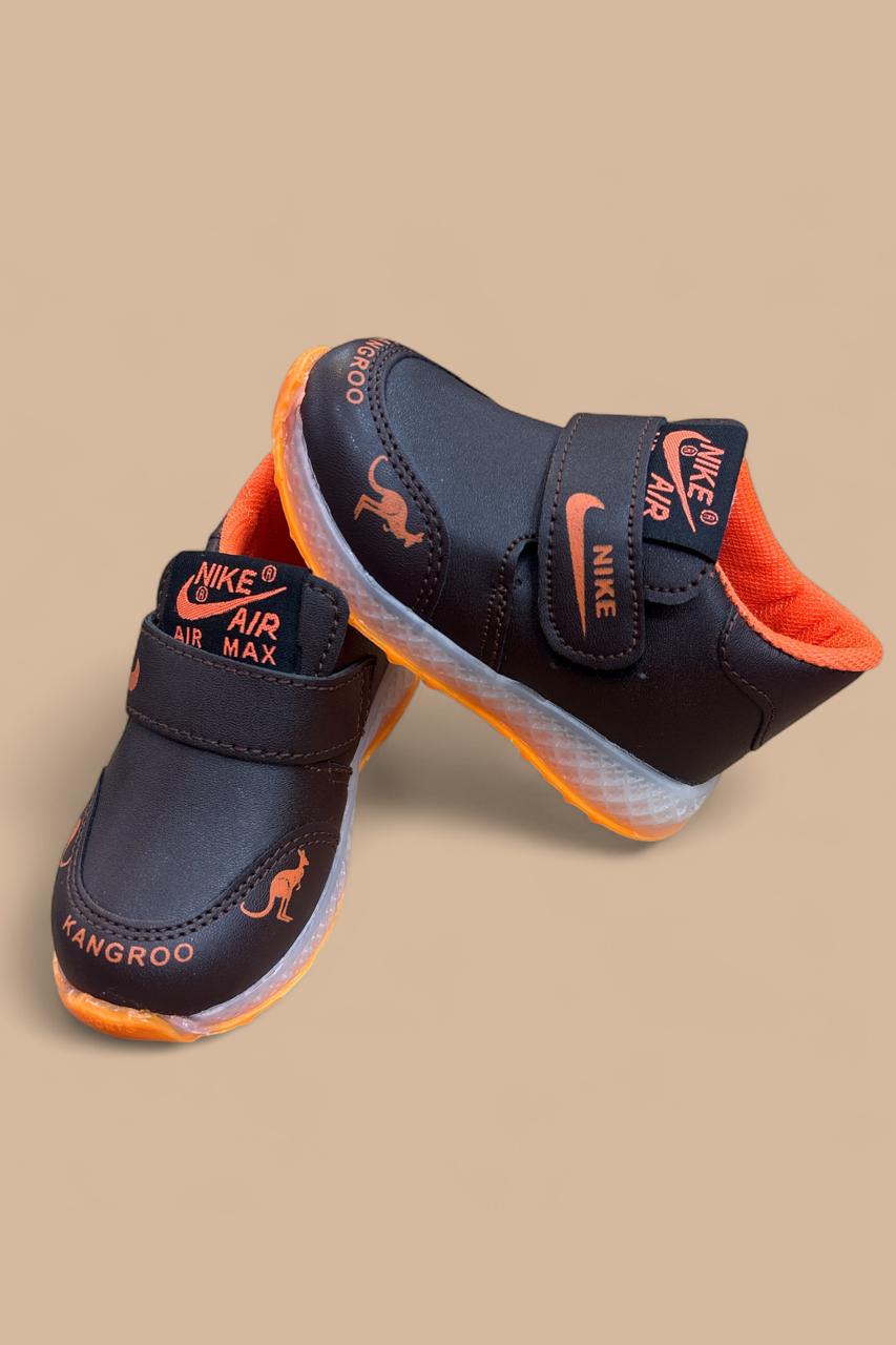 Black Blaze Kids sneakers with light for new born age (6 month to 2 years)