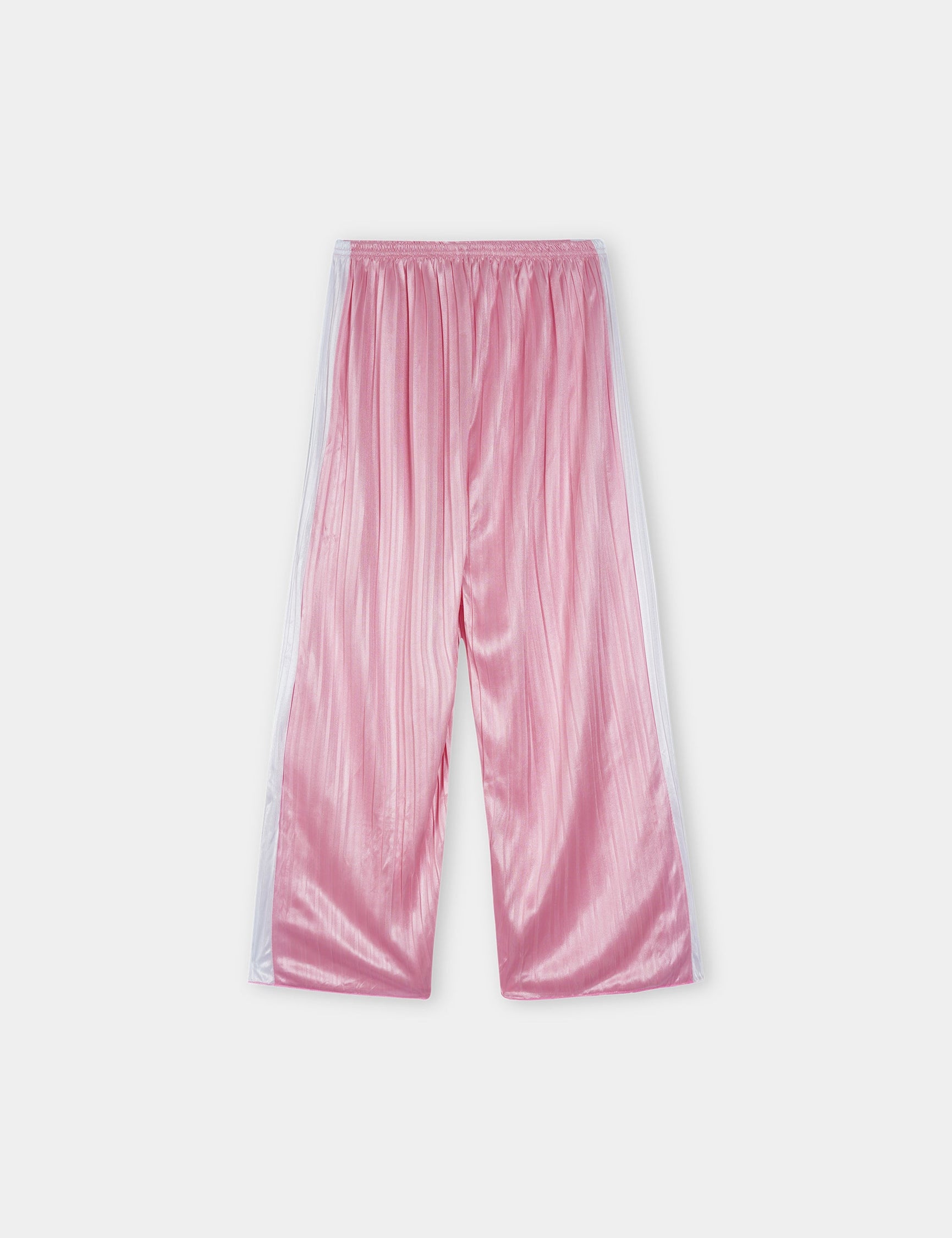 Girls Imported Linen Cotton Pink And White Stripe Trouser(size 3 years to 12 years)