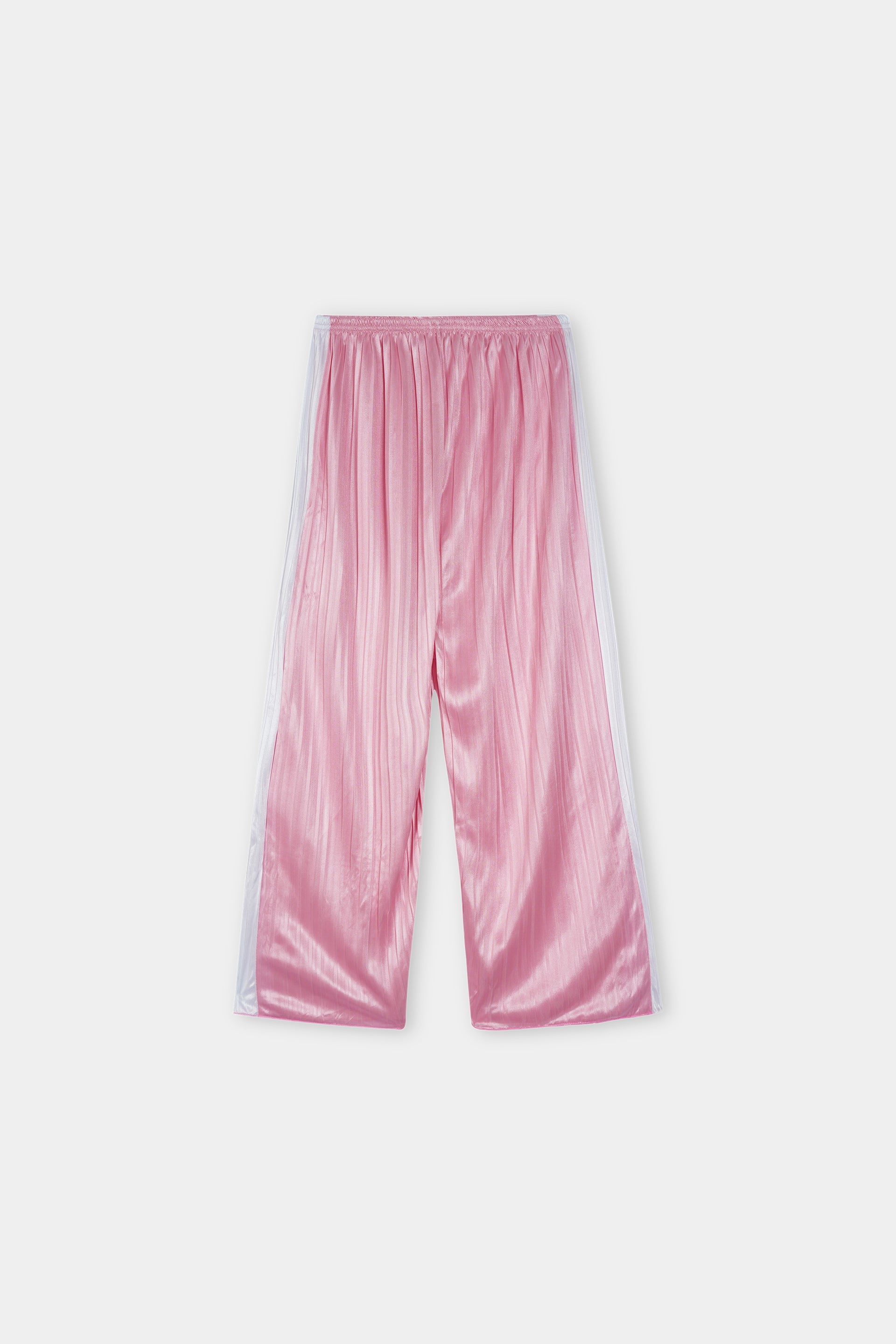 Girls Imported Linen Cotton Pink And White Stripe Trouser(size 3 years to 12 years)