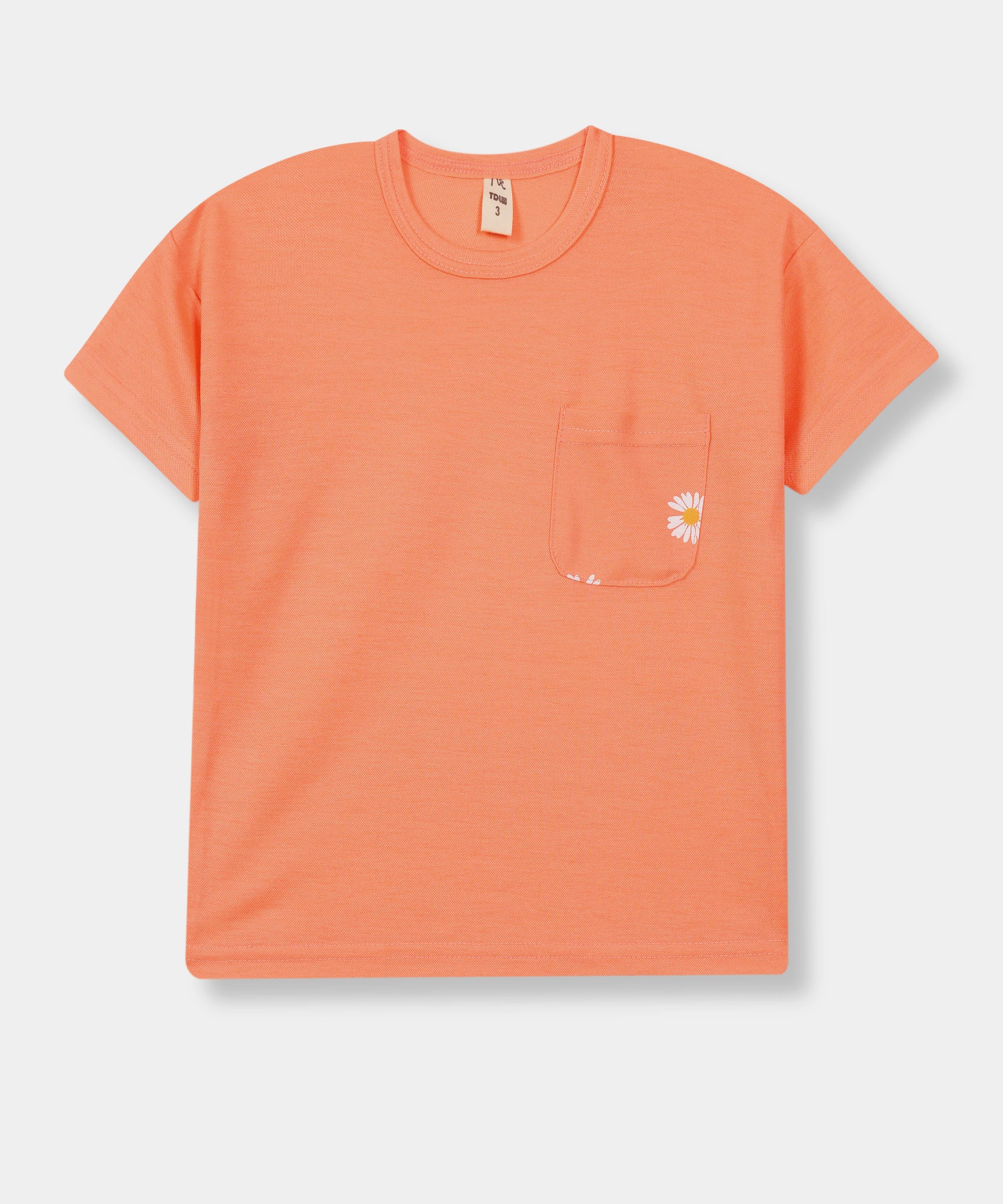 Kids 100% Imported Soft Lycra Cotton Peach T-Shirt