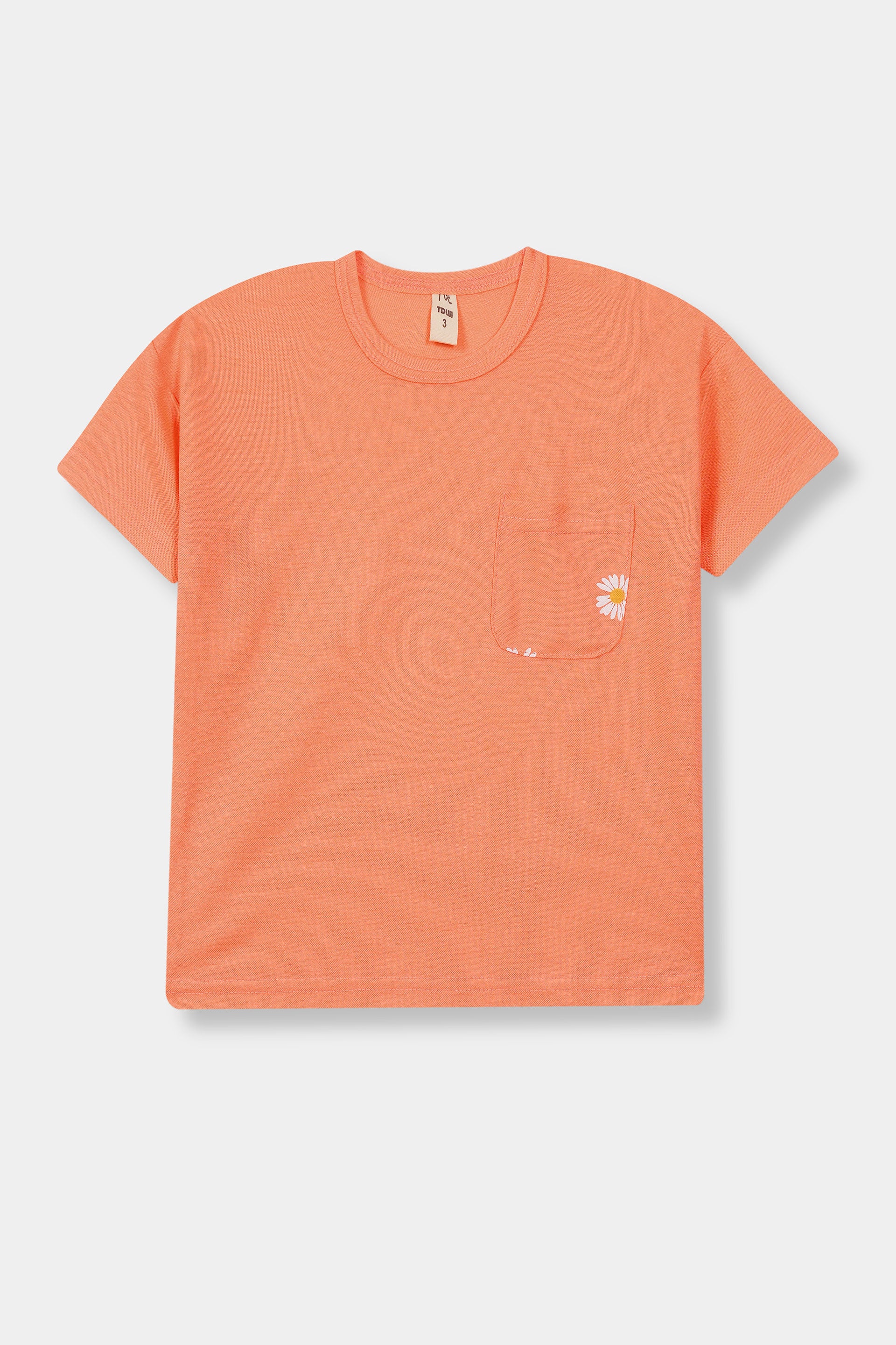 Kids 100% Imported Soft Lycra Cotton Peach T-Shirt
