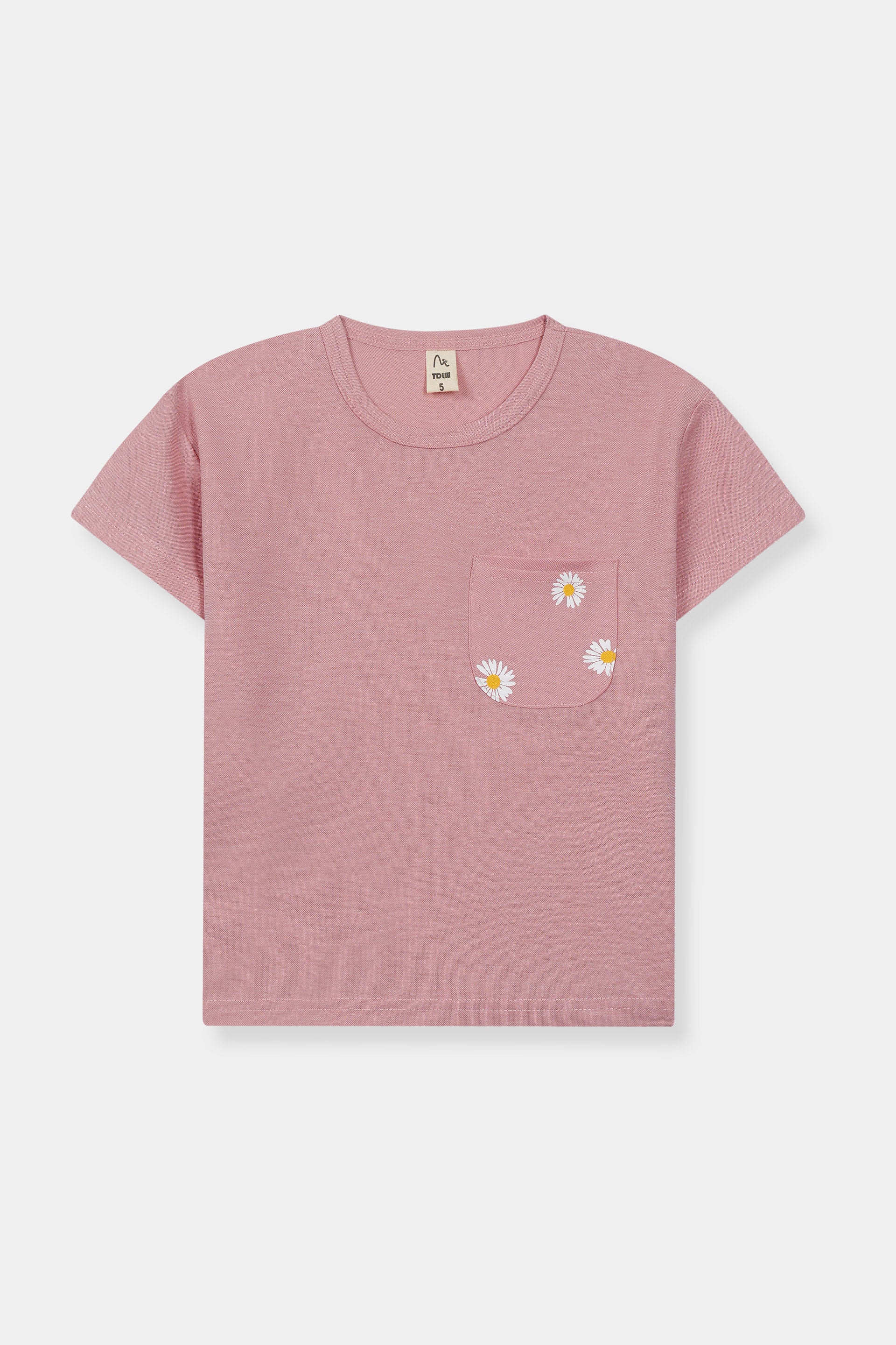 Kids 100% Imported Soft Lycra Cotton Pink T-Shirt