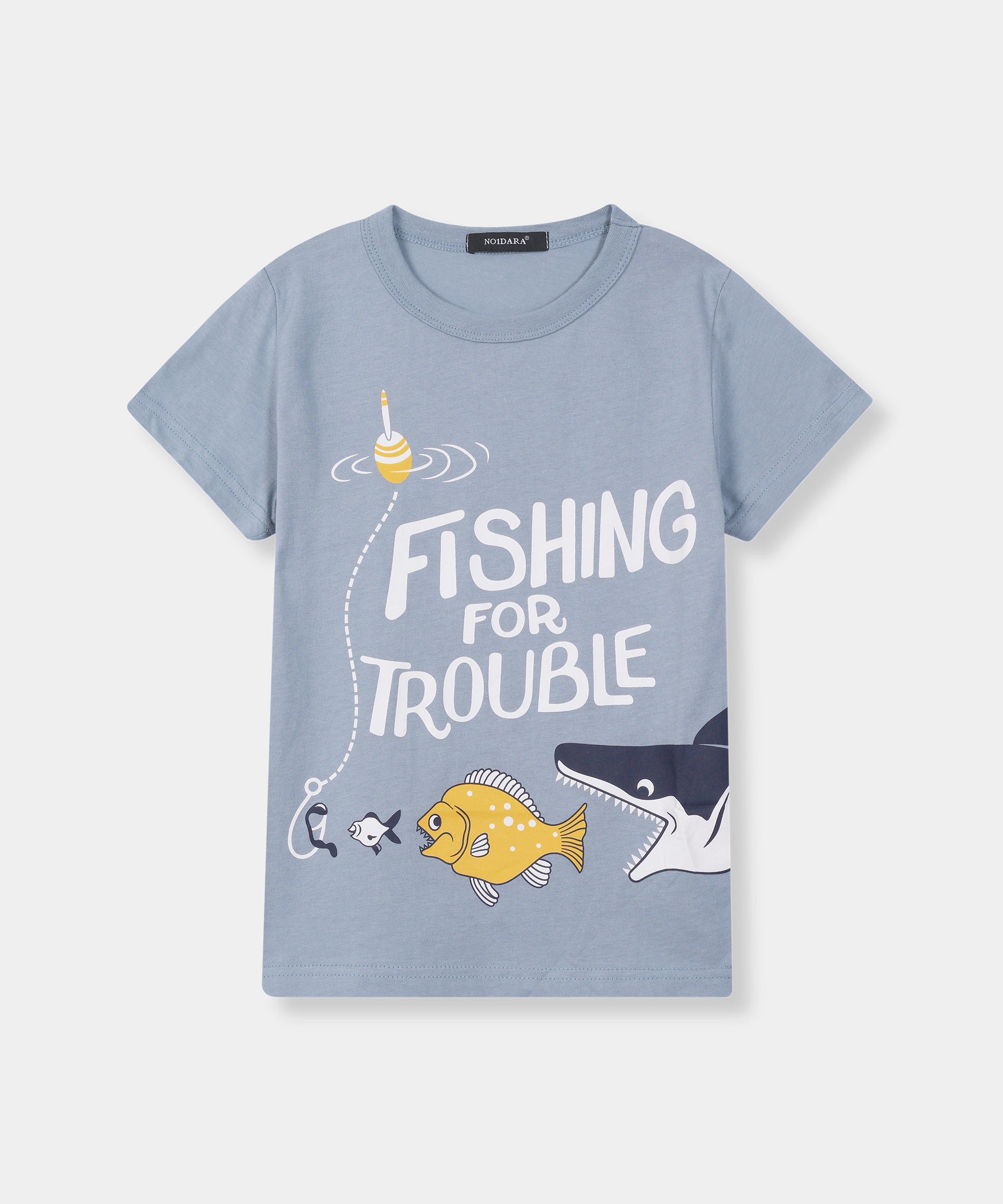 Boys 100% Imported Soft Cotton Grey Graphics Printed T-Shirt