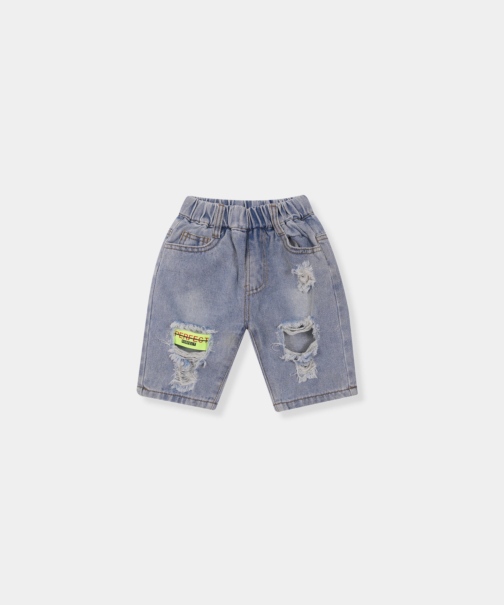 Kids 100% Imported Soft Cotton Denim Shorts