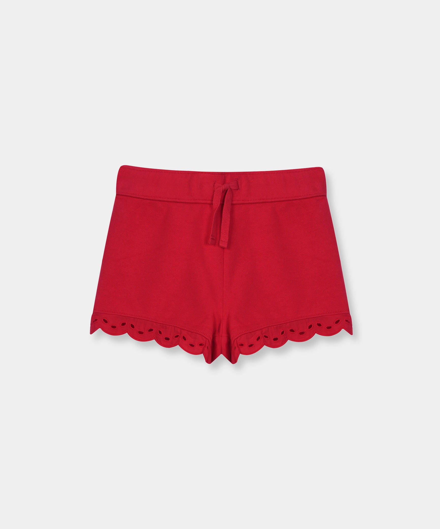 Kids 100% Imported Soft Cotton Red Shorts