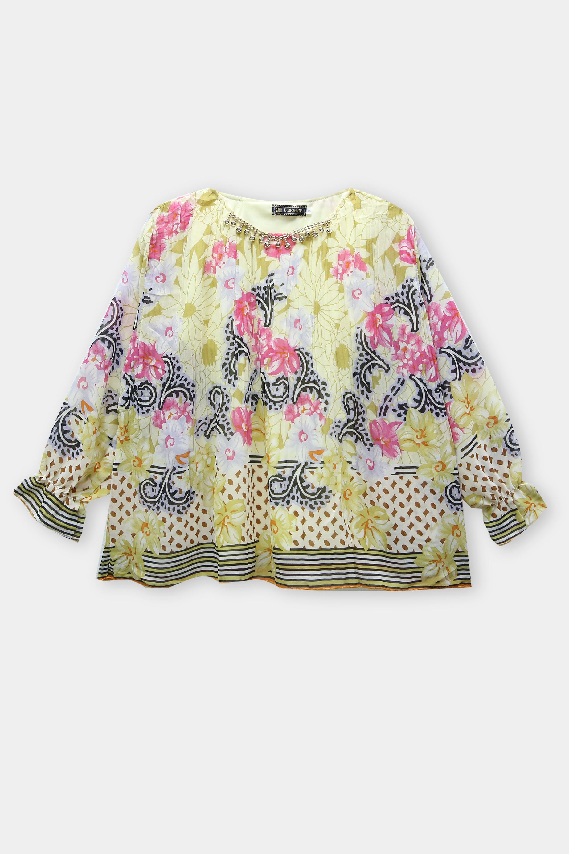 Girls Imported Chifon Top With Inner Cotton