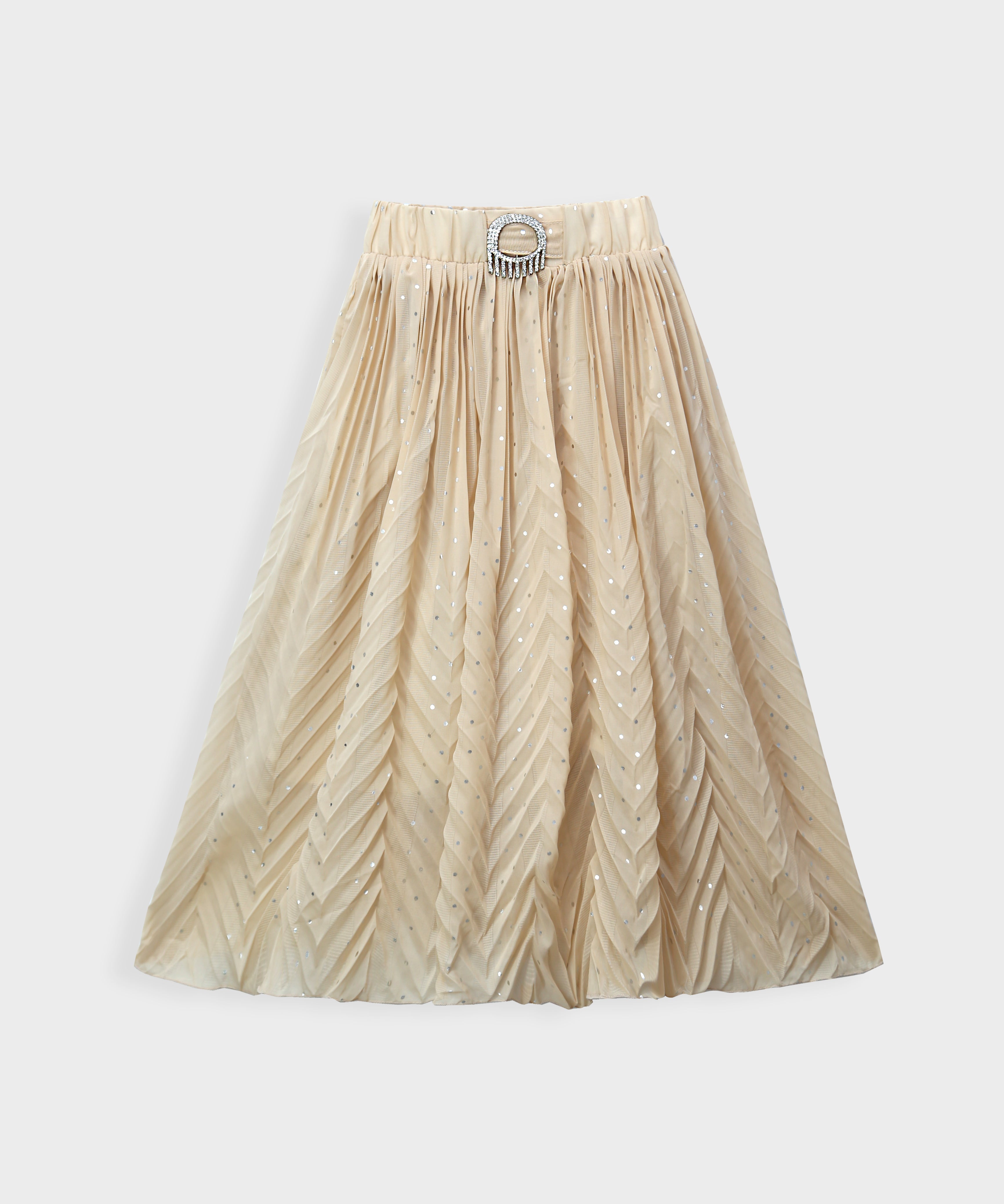 Imported Bell Bottom Skin Chifon Skirt For Girls