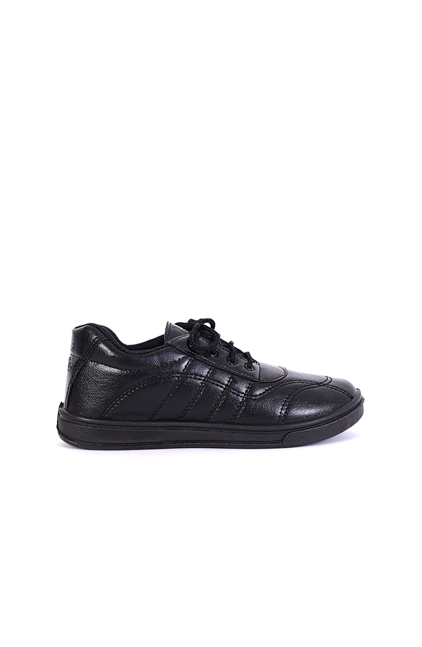 PVC Sole Synthetic Leather School Shoes For Boys