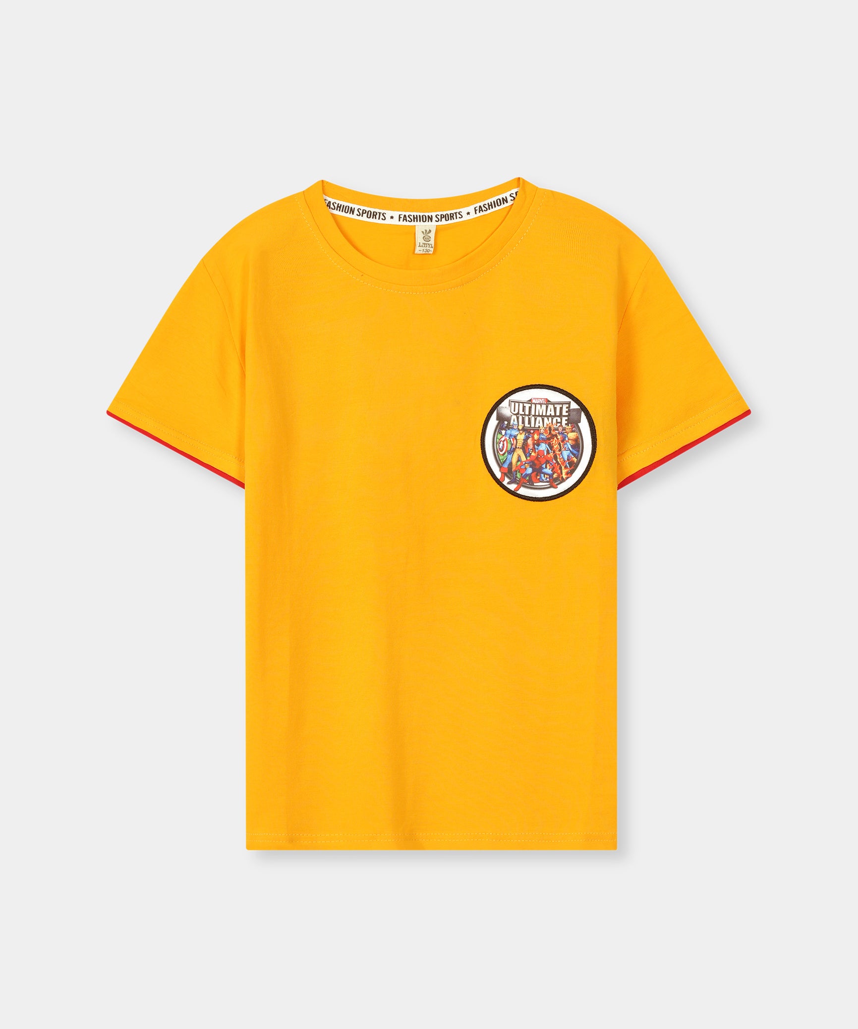 Boys 100% Imported Soft Cotton Yellow T-Shirt