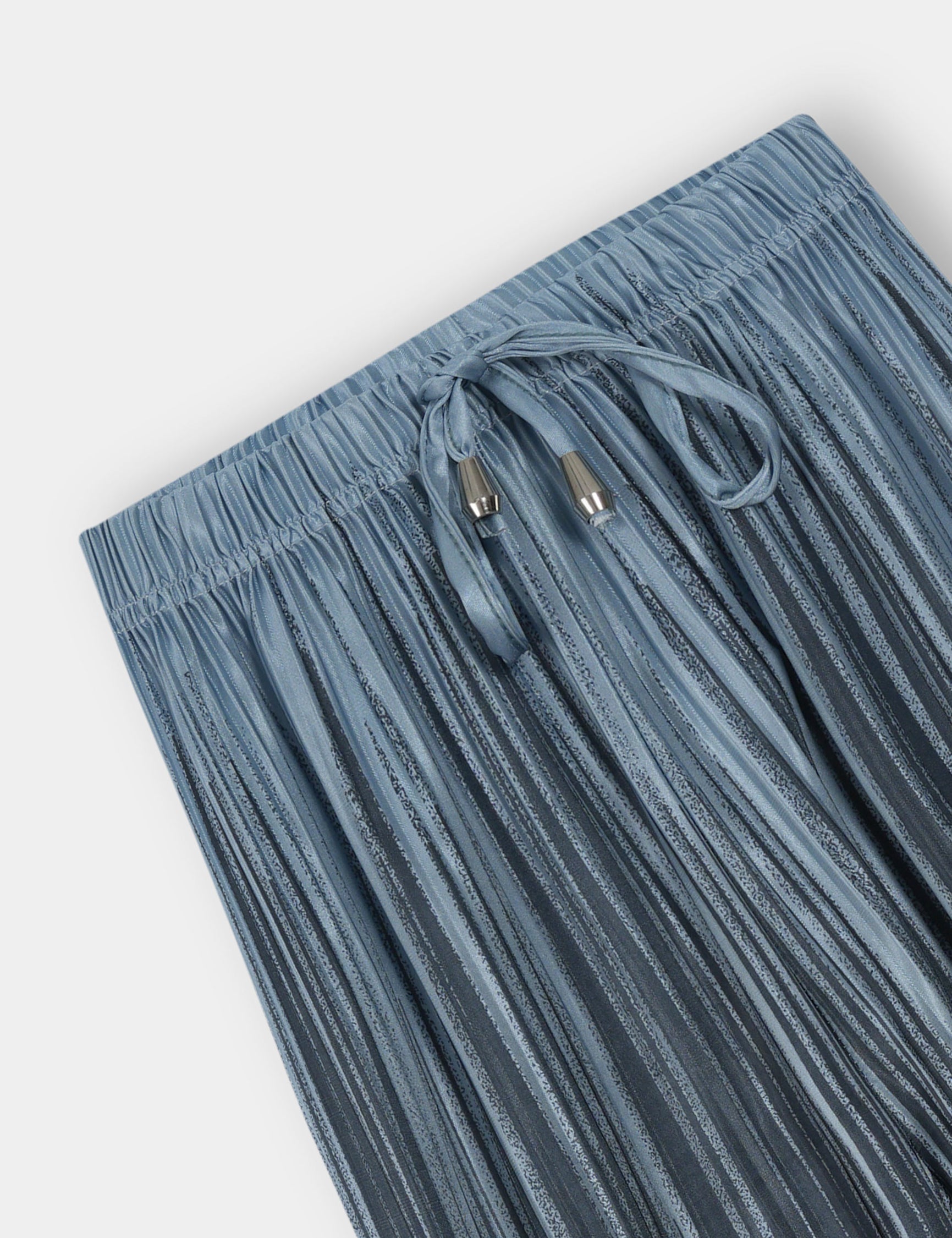 Girls Imported Pleated Grey And Black Trousers