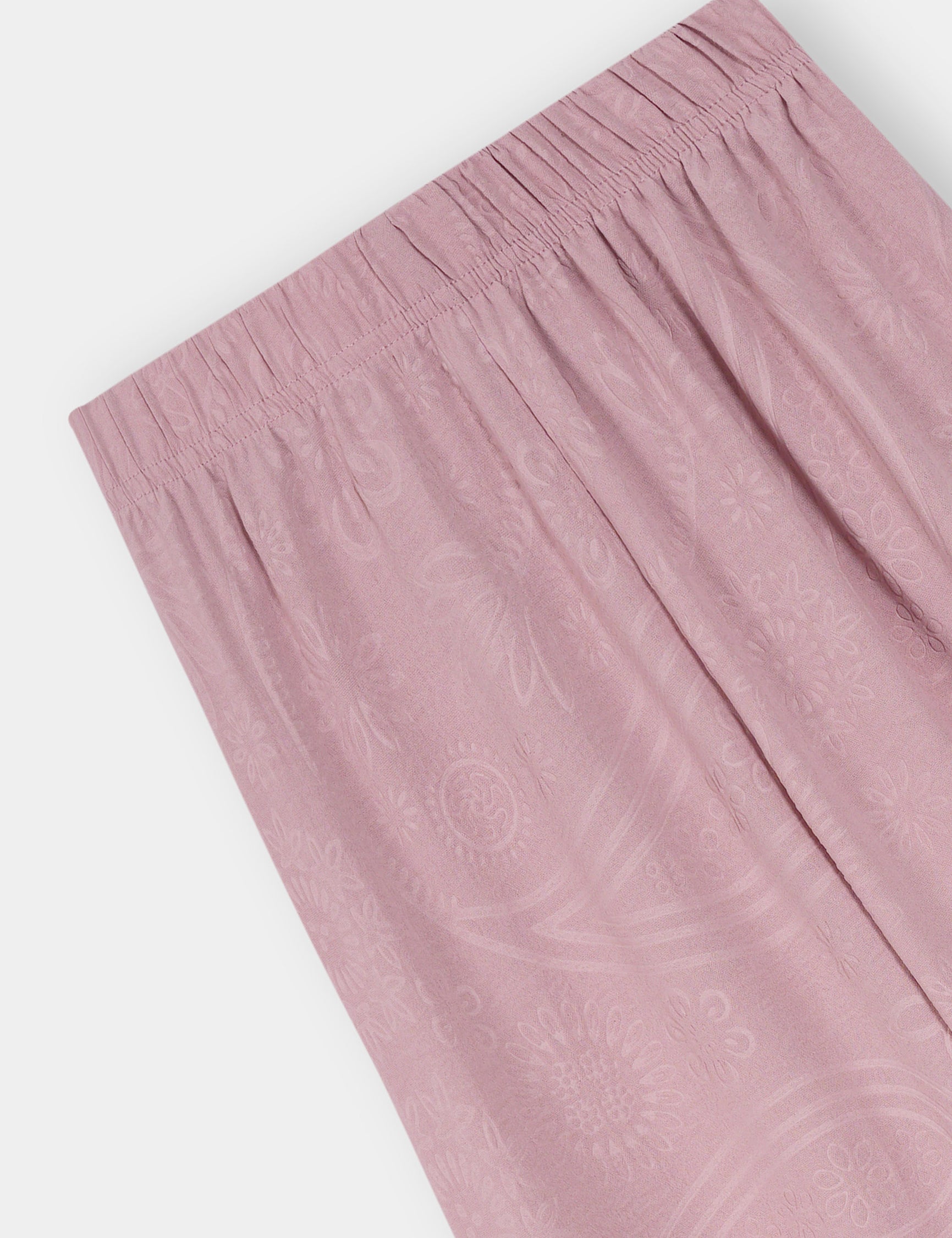 Girls Imported Polyester Pink Wide Leg Trouser