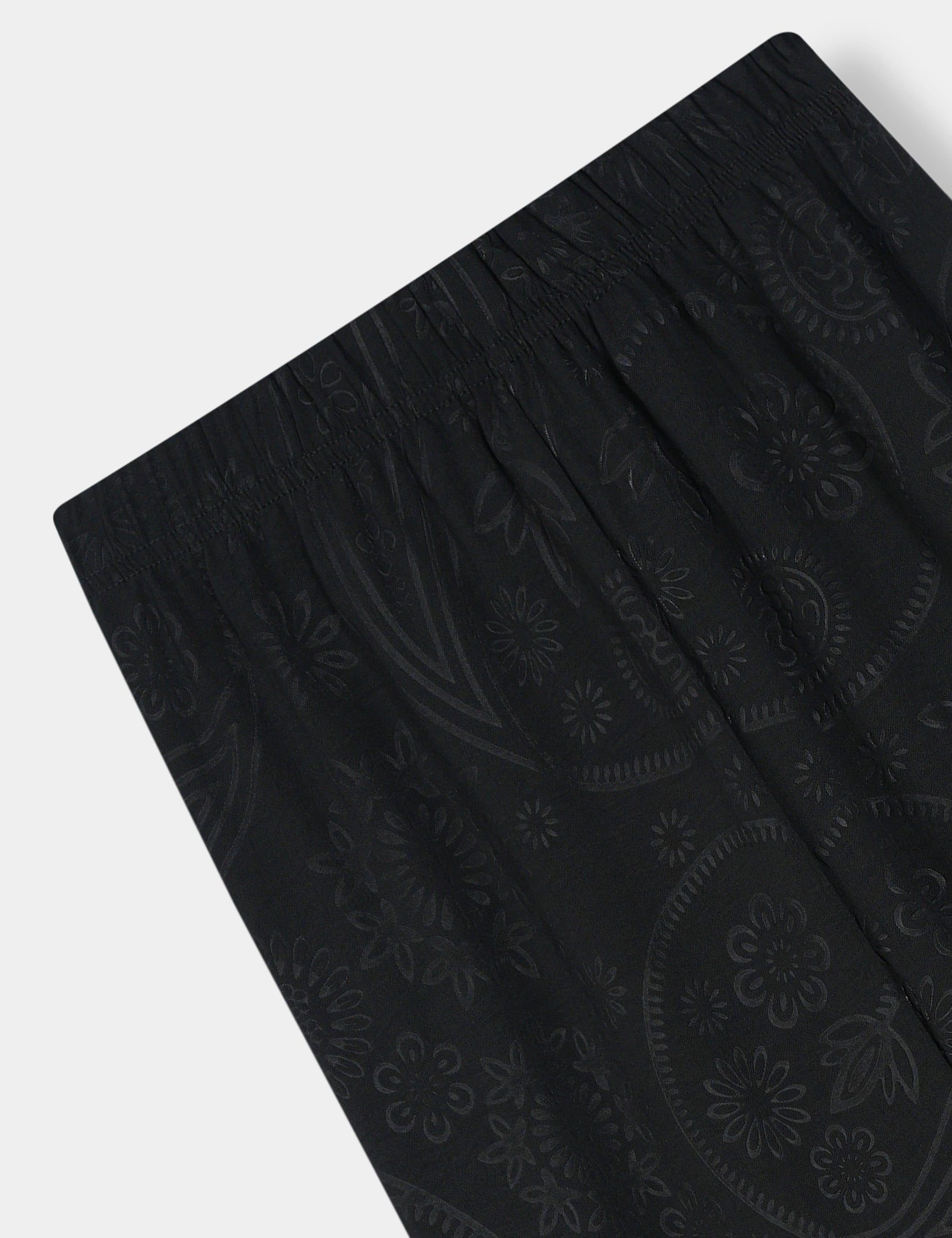 Girls Imported Polyester Black Wide Leg Trouser