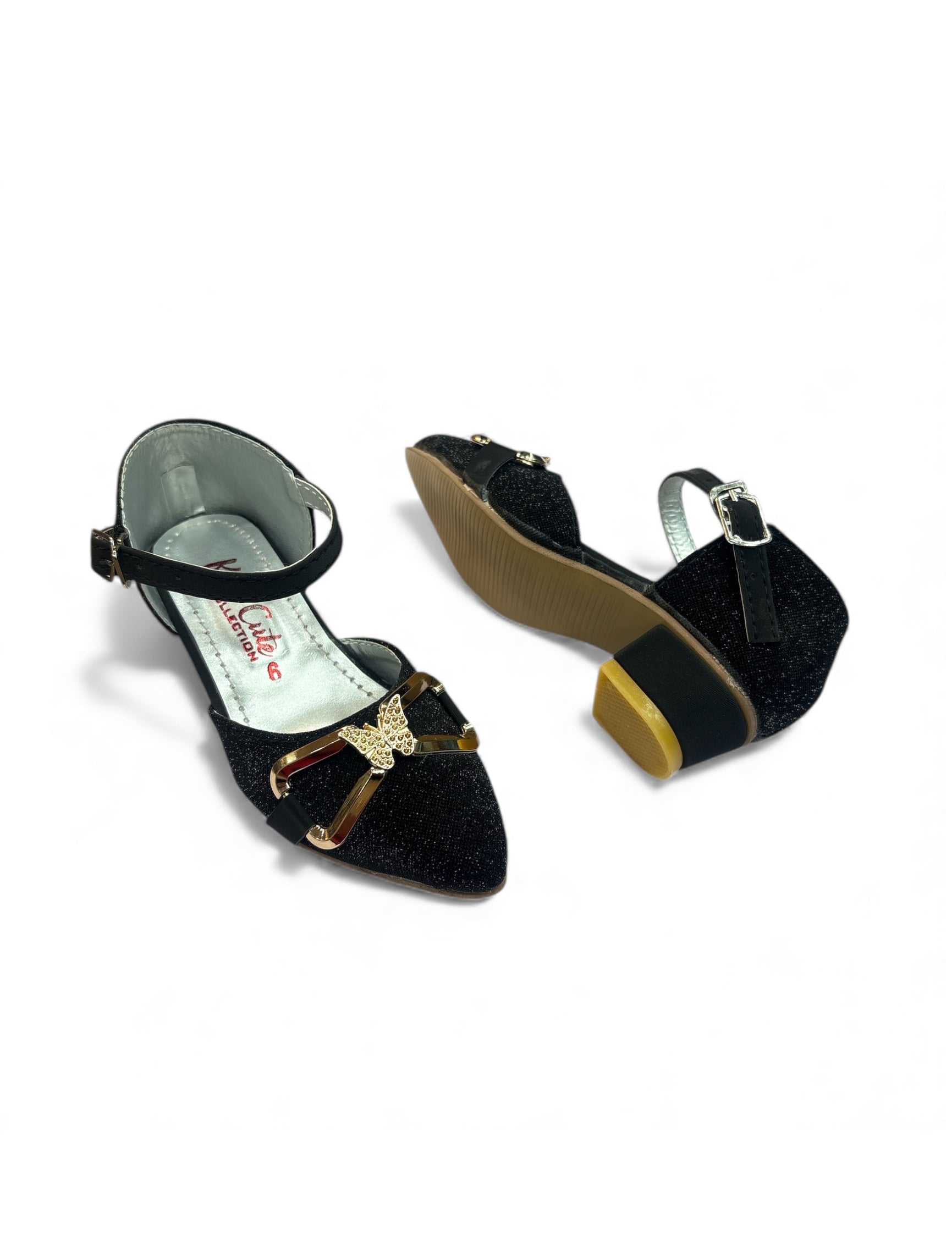 Girls fancy party shoes small heel (age1 to 6)