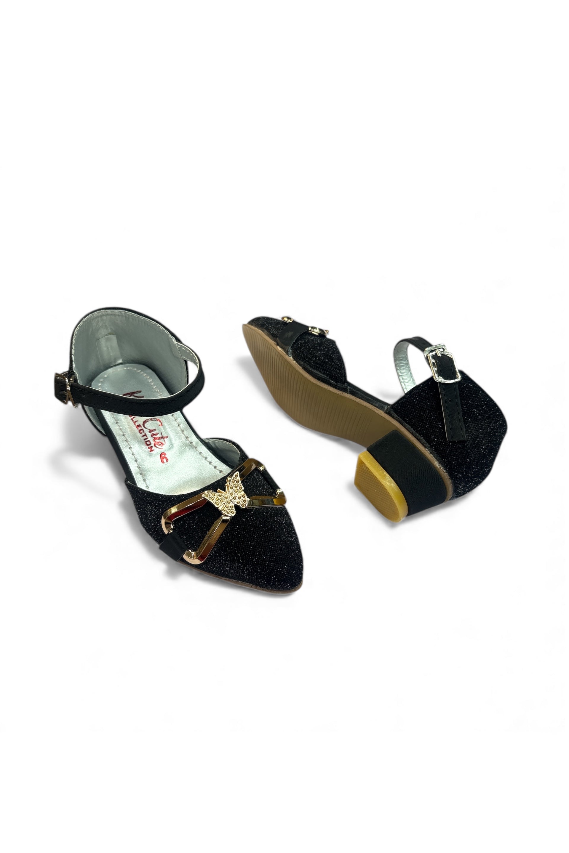 Girls fancy party shoes small heel (age1 to 6)