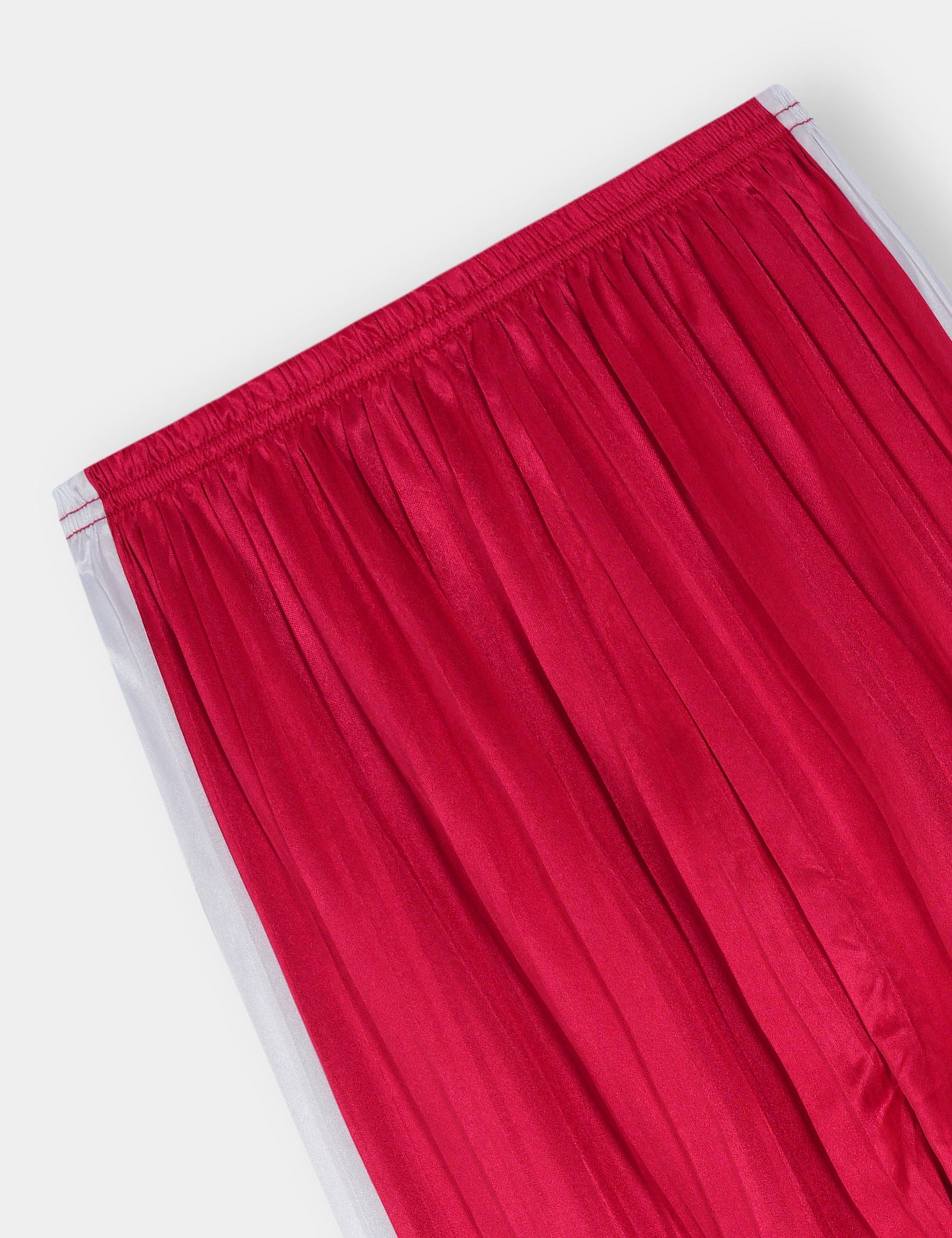 Girls Imported Linen Cotton Red And White Stripe Trouser(size 3 years to 12 years)