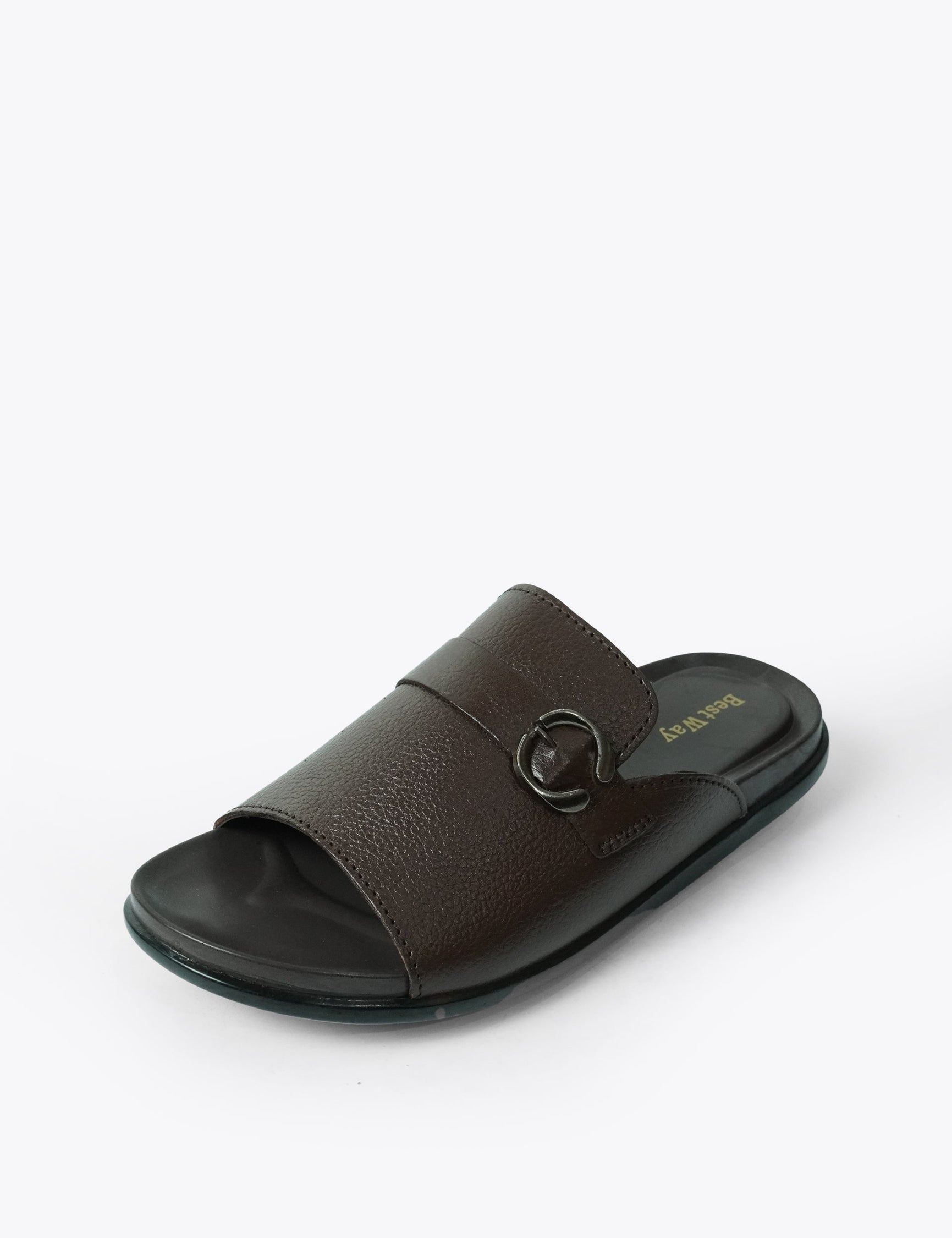 Men's leather soft rubber sole