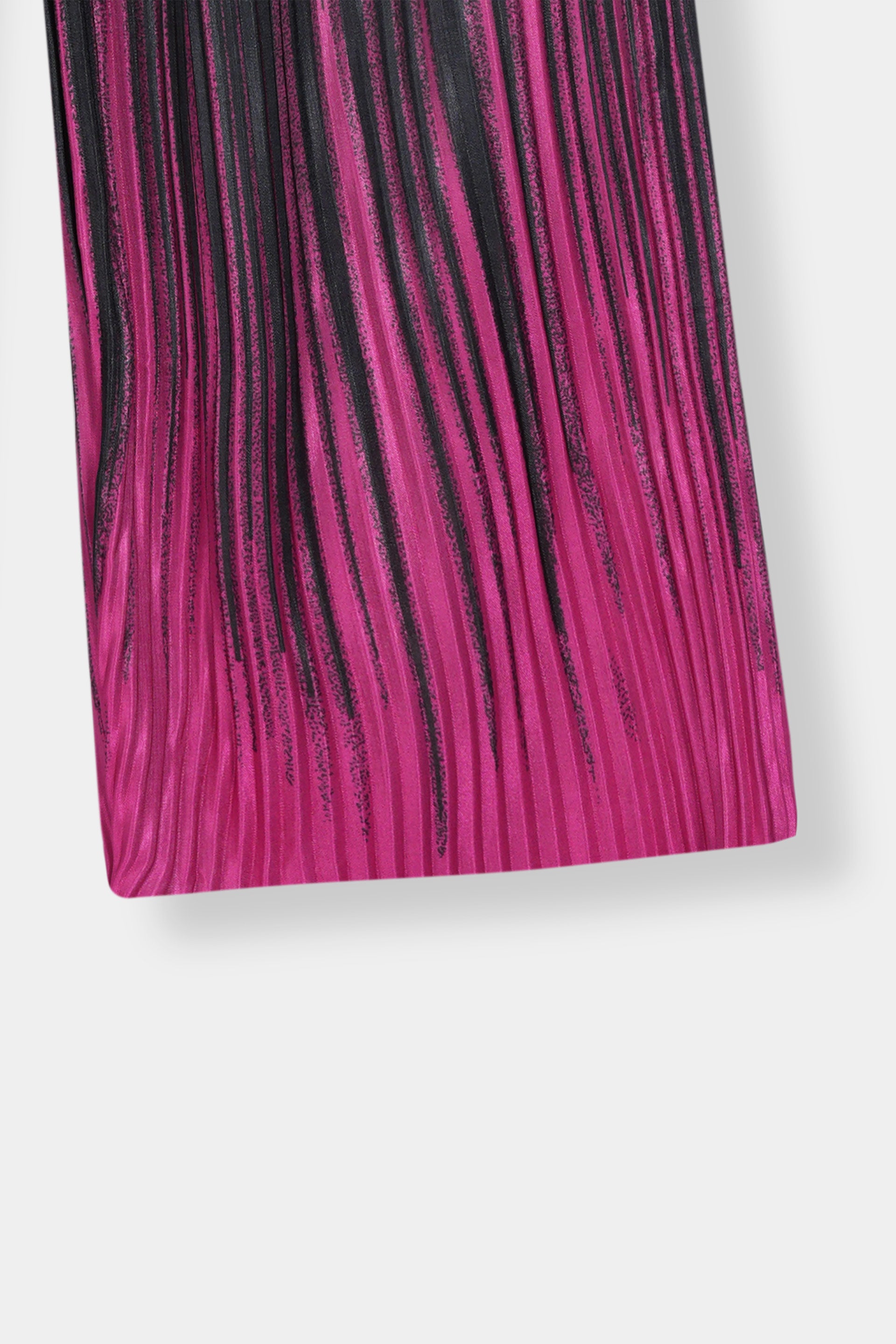 Girls Imported Pleated Pink And Black Trousers