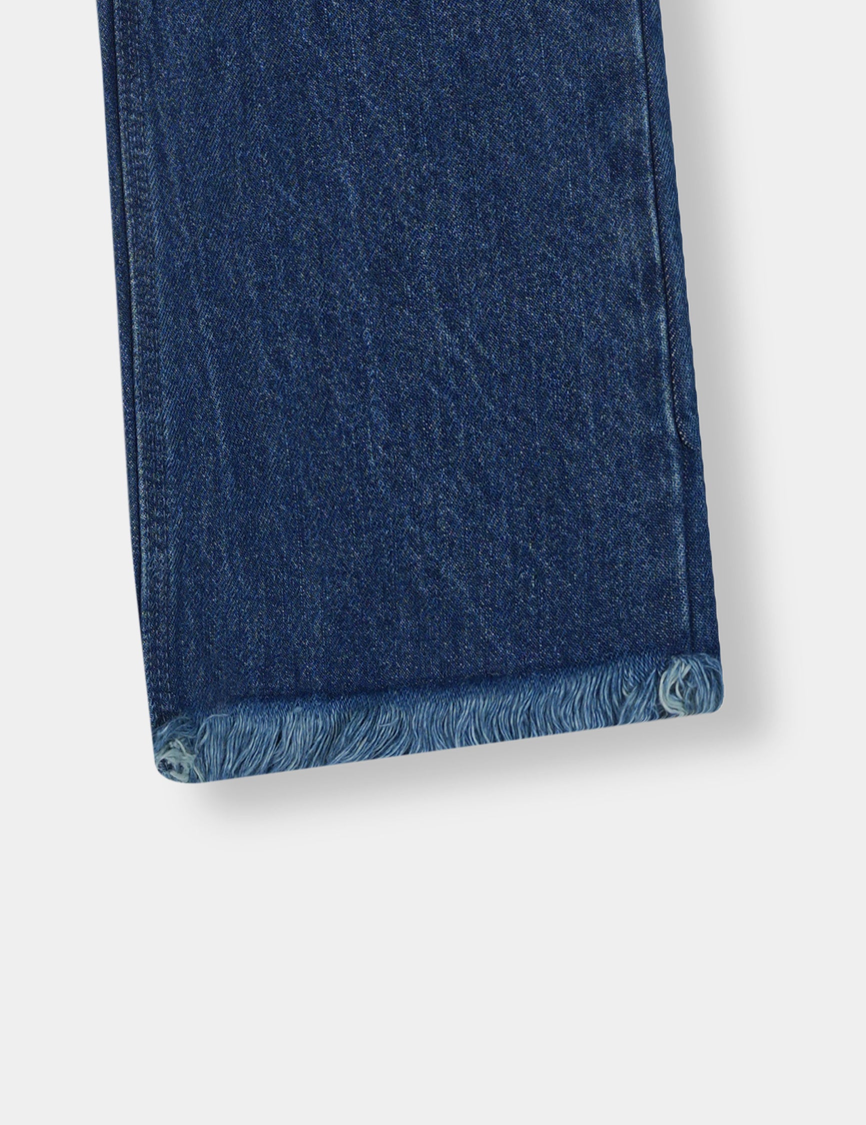 Girls Imported Denim Navy Blue Stretch Flared Jeans