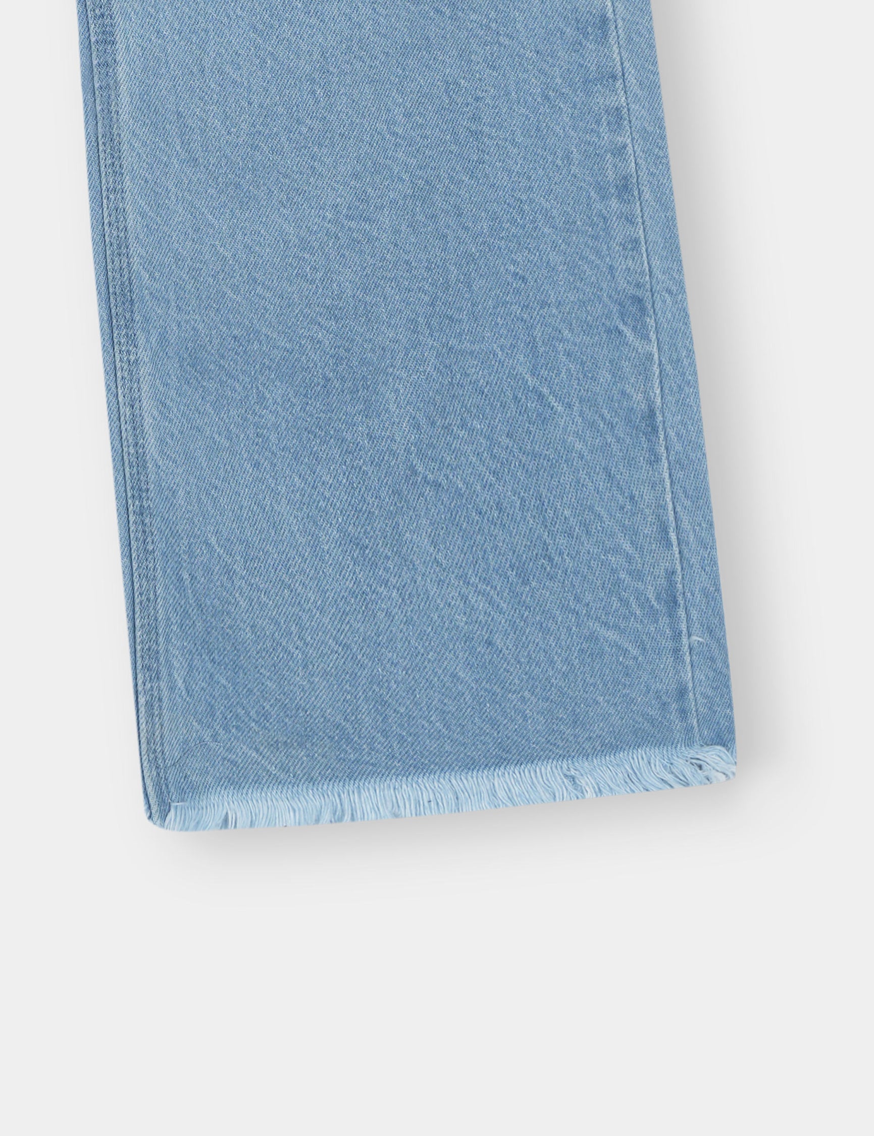 Girls Imported Denim Sky Blue Stretch Flared Jeans