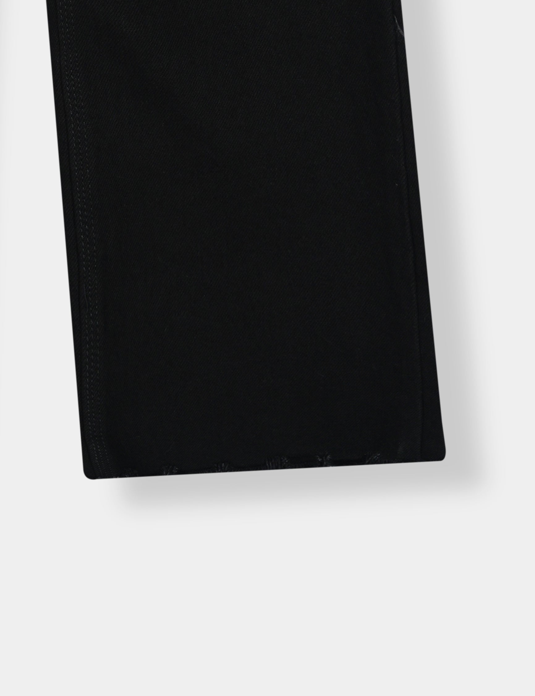 Girls Imported Denim Black Stretch Flared Jeans