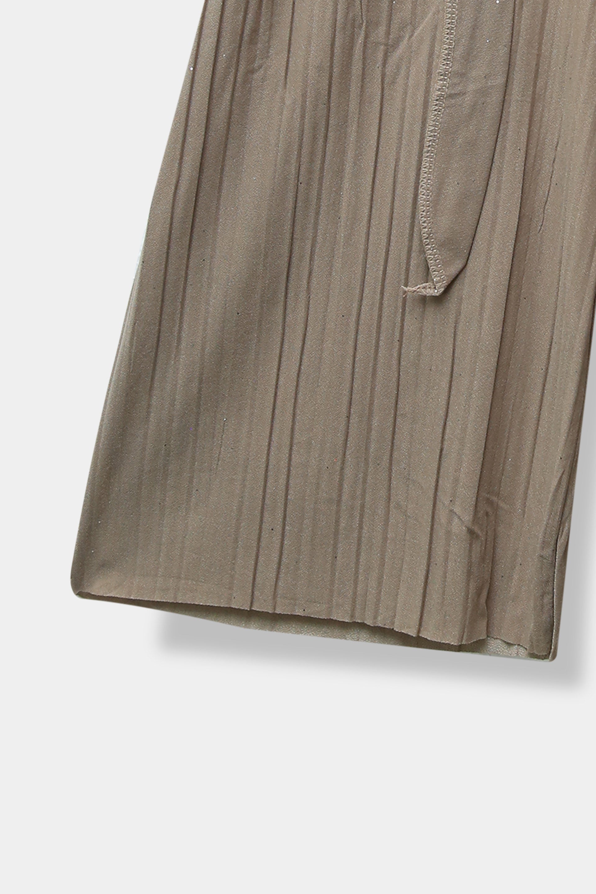 Girls Imported Linen Cotton Brown Bell Bottom Plazo Trouser