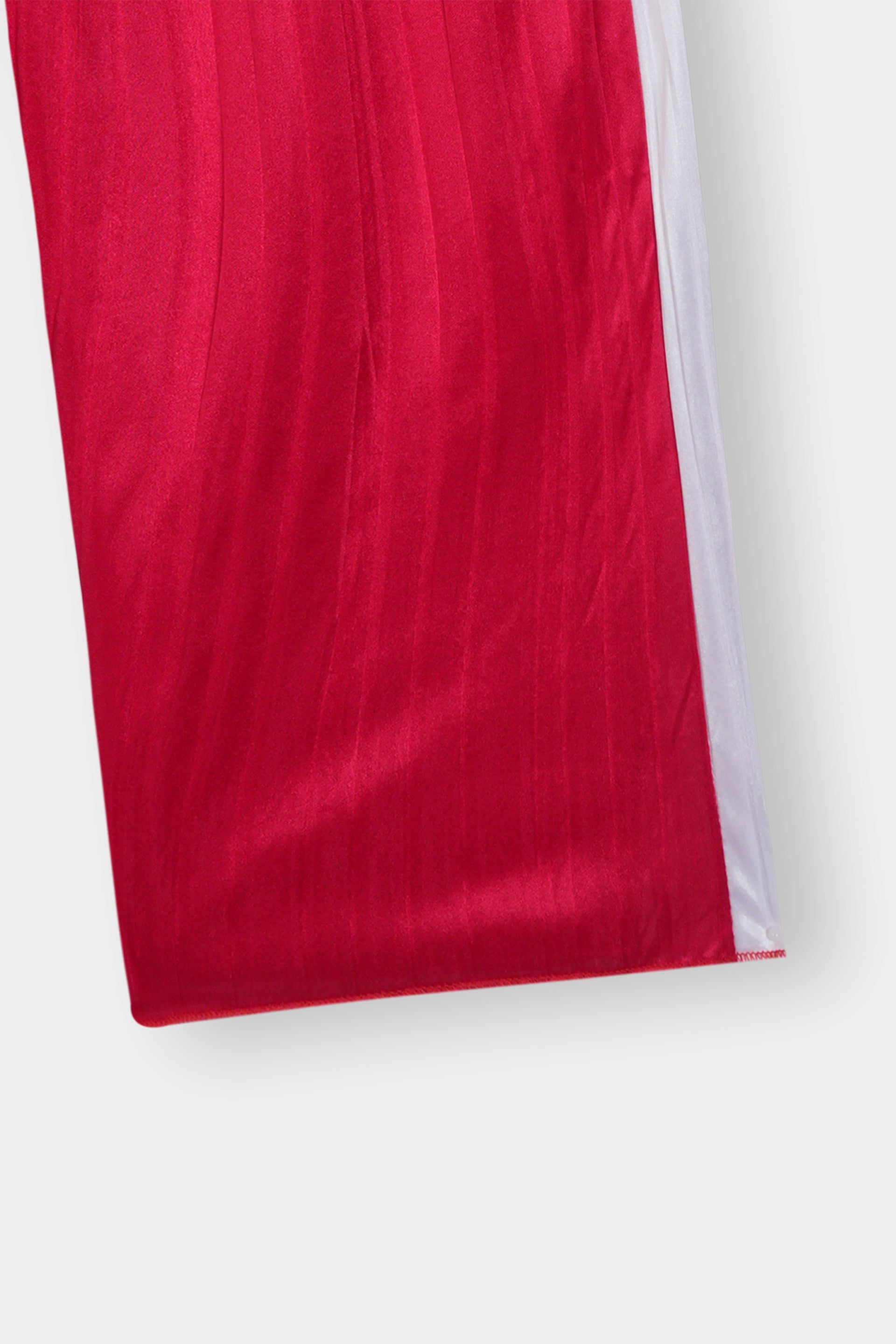 Girls Imported Linen Cotton Red And White Stripe Trouser(size 3 years to 12 years)